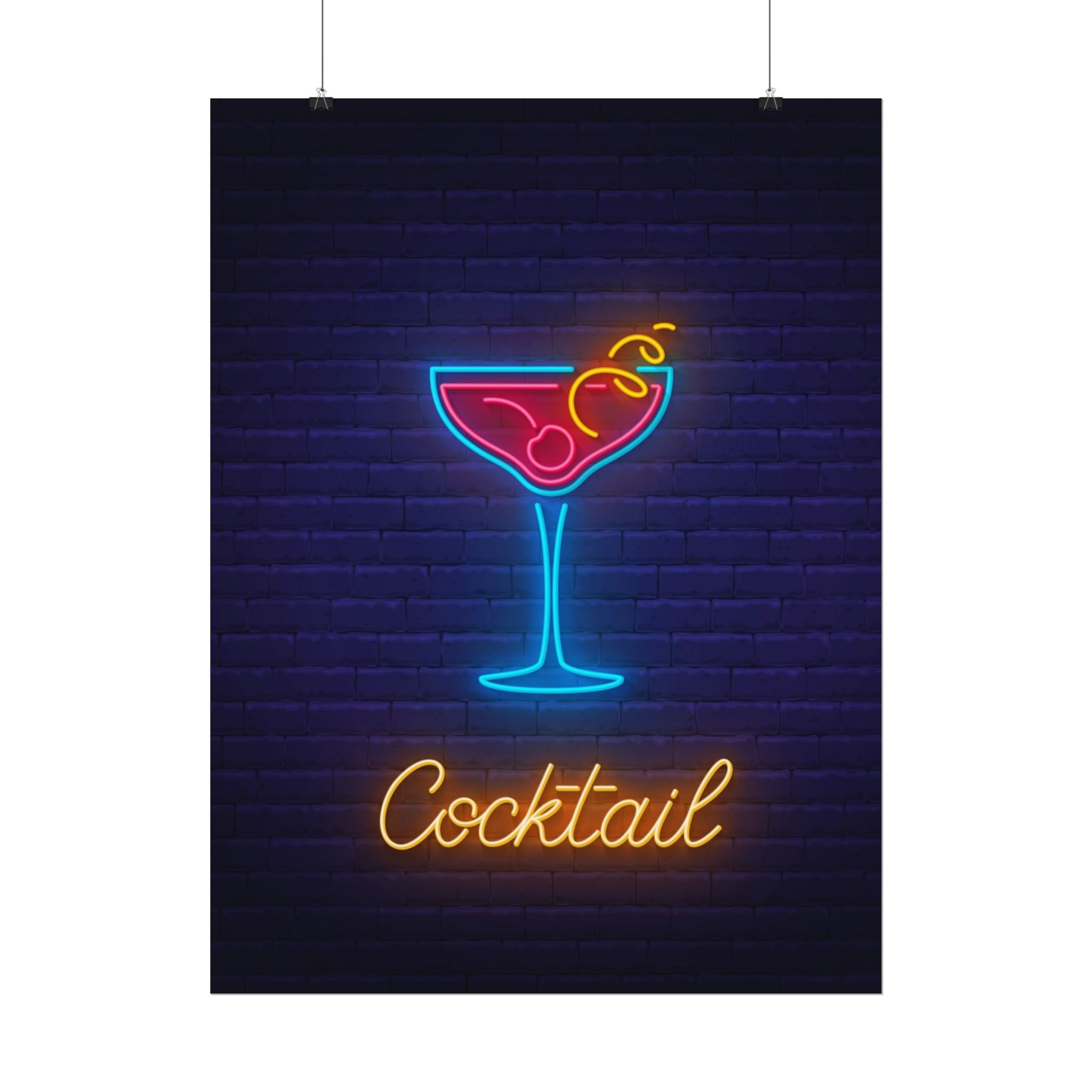cocktail-neon-martini-poster-wall-art-decor-large-poster-artwork-cocktail-print-bar-decor-kitchen-wall-art