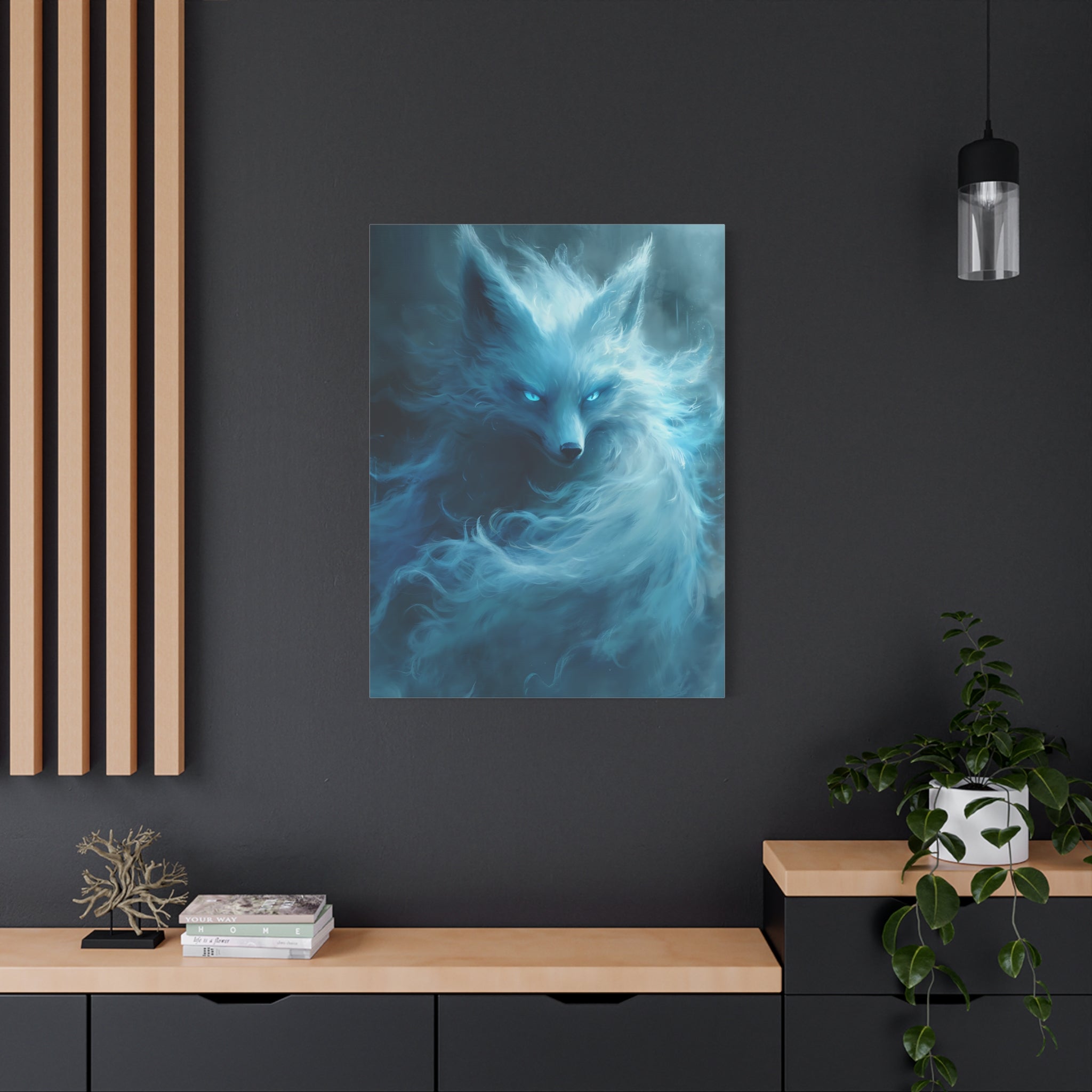 canvas-wall-art-white-snow-fox-fantasy-decor-wildlife-wall-art-home-decor-animal-lover-gift-nature-print-canvas-print-gift