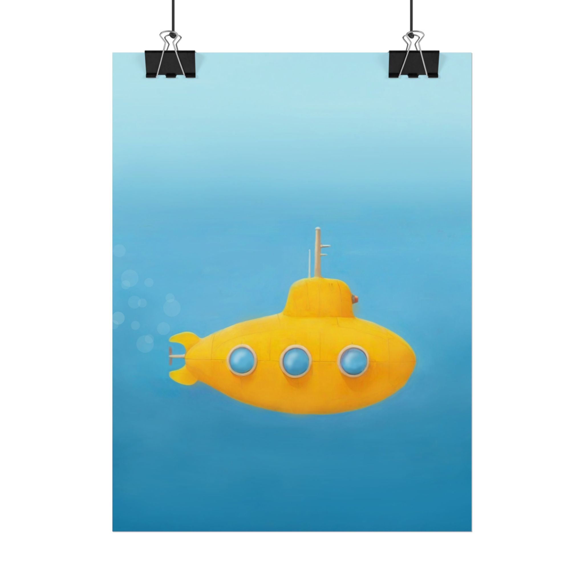 yellow-submarine-nursery-poster-art-fine-art-poster-wall-art-submarine-print-yellow-nursery-decor-gender-neutral-nursery