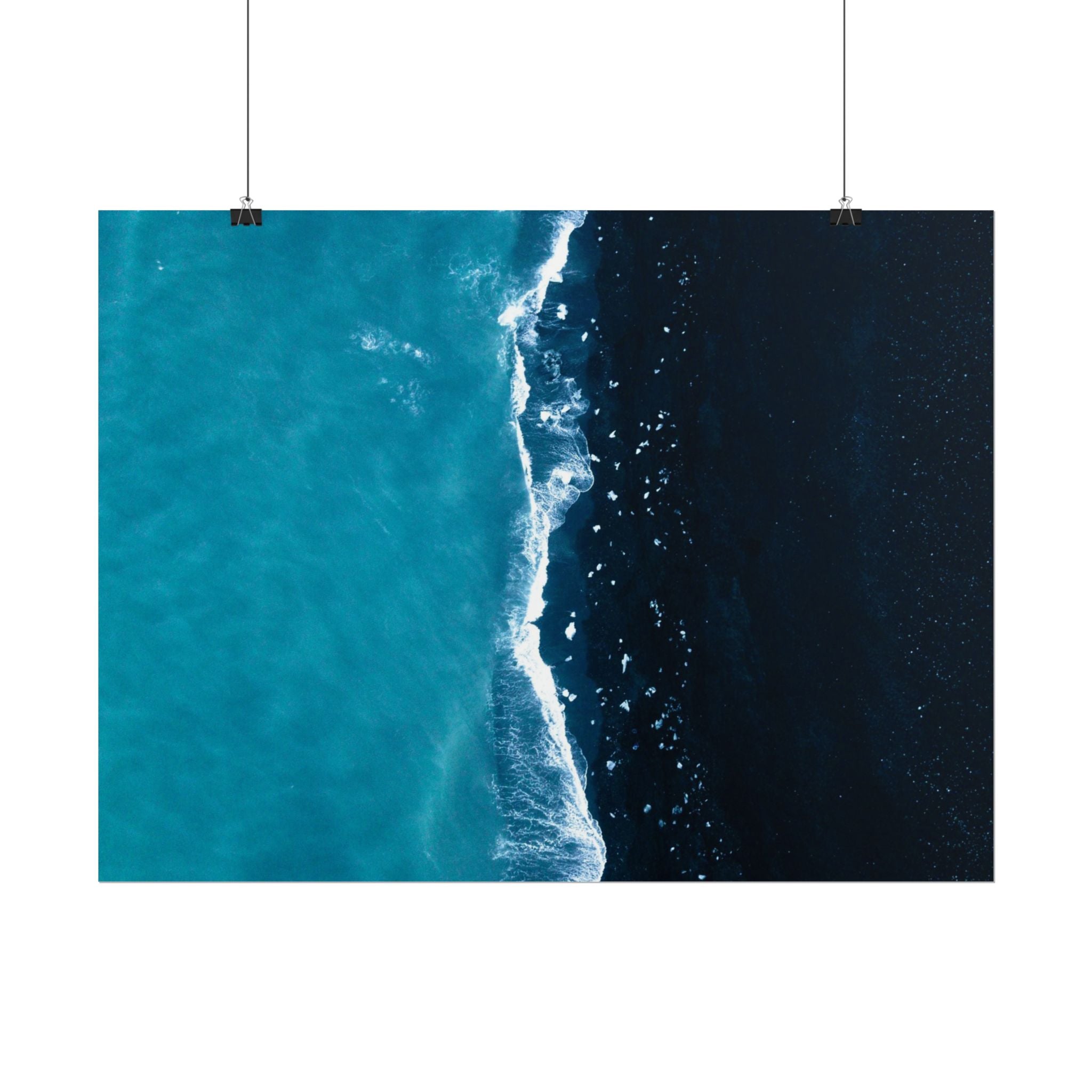 ocean-minimalist-decor-poster-print-beach-wall-art-coastal-photography-blue-ocean-print-sand-landscape-home-office-decoration