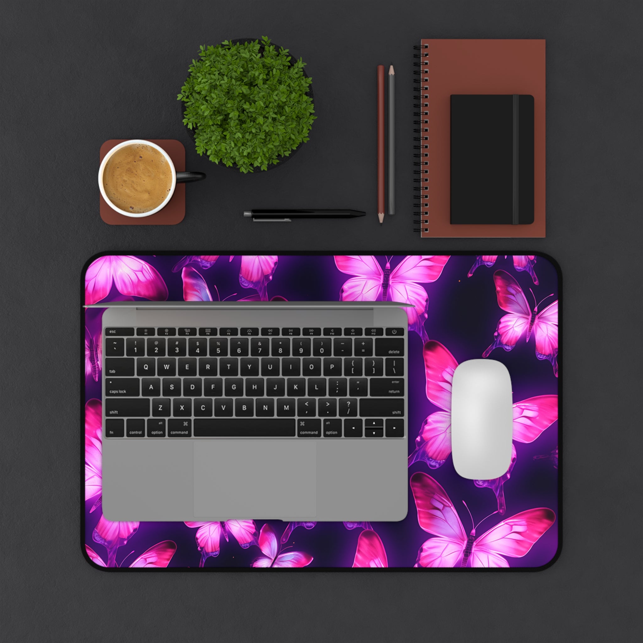 vibrant-purple-pink-butterfly-and-neon-mouse-pad-desk-pad-desk-accessories-office-decor-large-mouse-pad