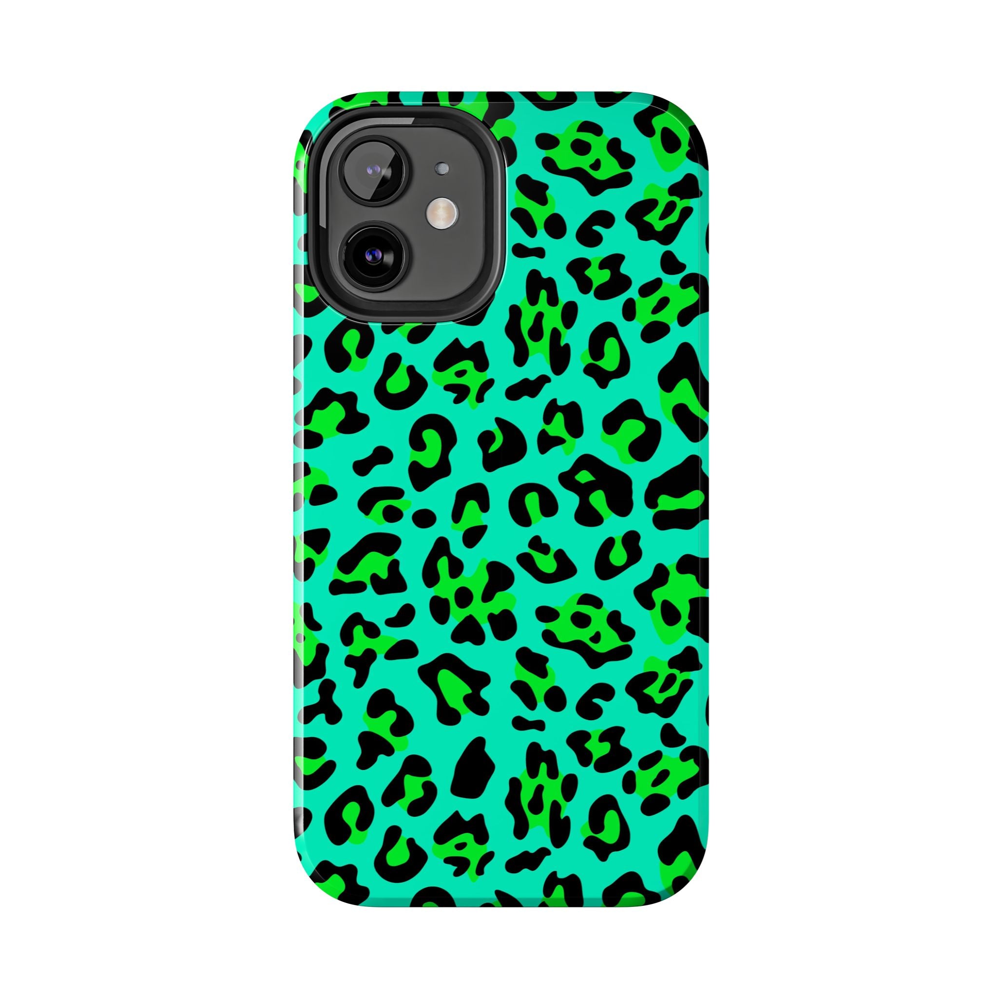 neon-green-teal-leopard-iphone-tough-case-stylish-phone-cover-protective-cellphone-case-trendy-smartphone-accessory-gift-for-