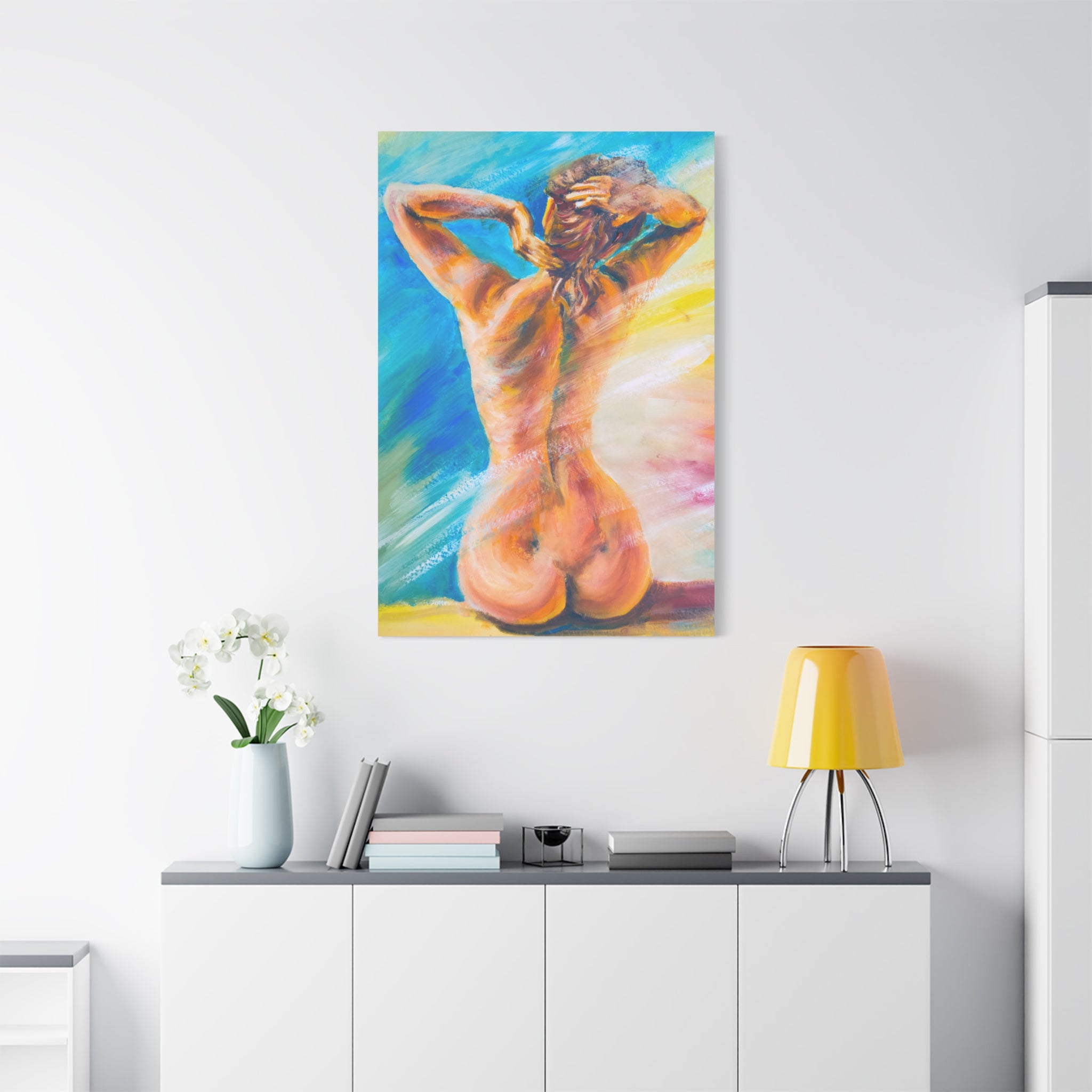 canvas-print-violin-naked-woman-body-oil-effect-wall-decor-matte-stretched-art-musician-gift-bedroom-decoration-living-room-a