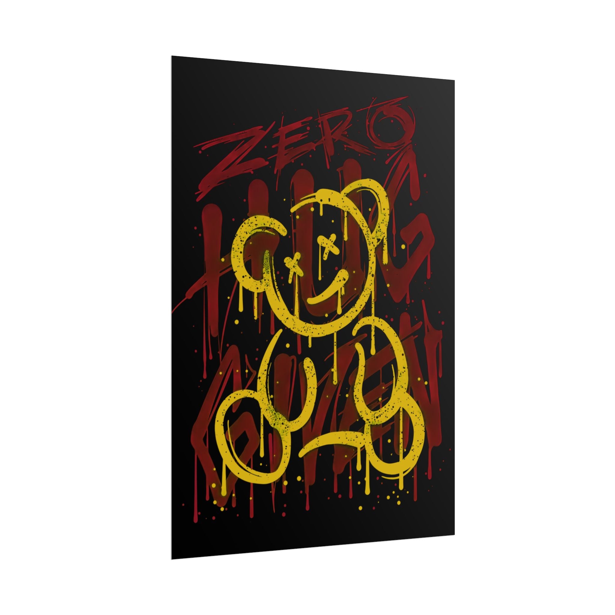 zero-hug-given-poster-print-teddy-bear-print-graffiti-wall-art-fun-wall-art-moody-wall-art-emotional-wall-decor