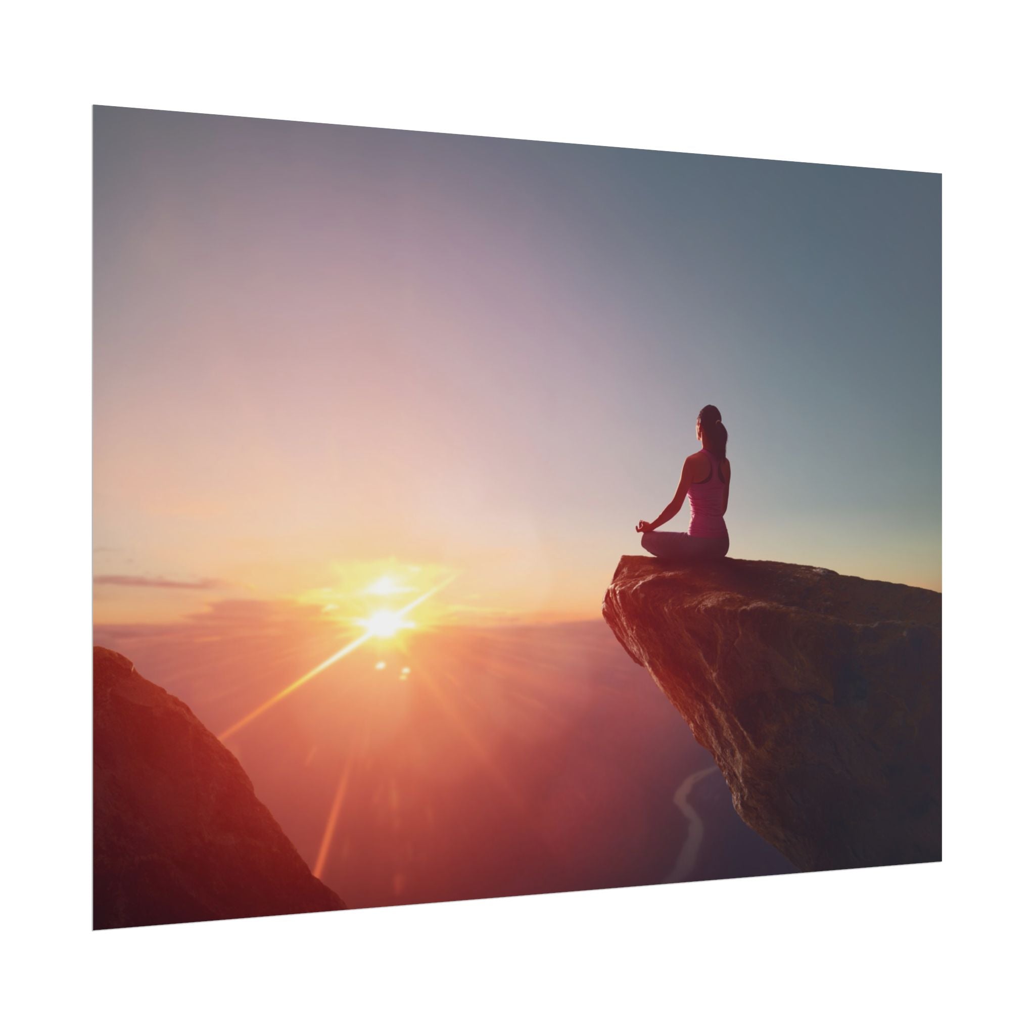 sunset-meditation-poster-yoga-wall-decor-mindfulness-poster-art-print-spiritual-gift-serene-home-decor-rolled-posters