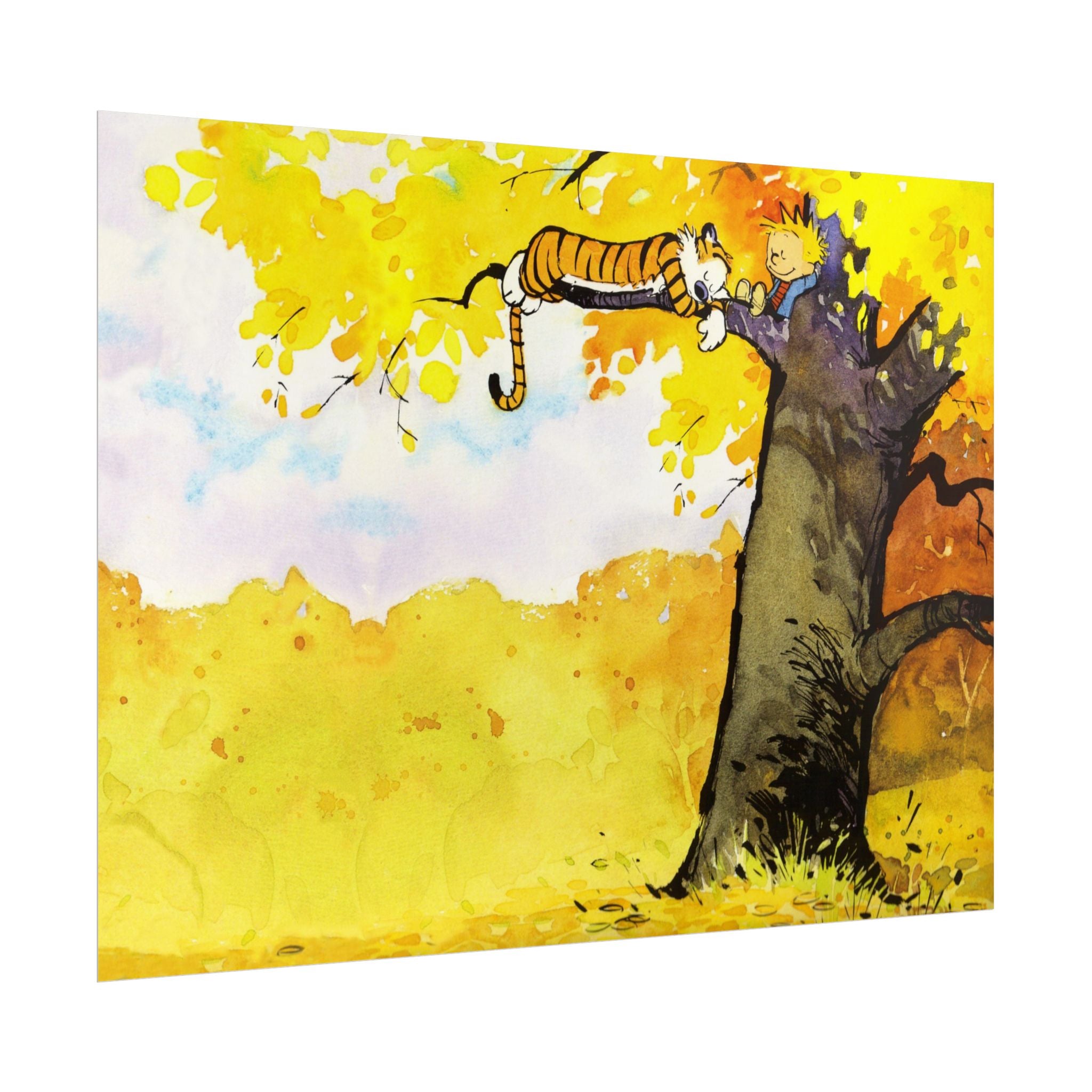 Calvin and Hobbes Poster Wall Art - Cartoon Wall Decor - Unique Birthday Gift for Fans - Timeless Comic Book Art