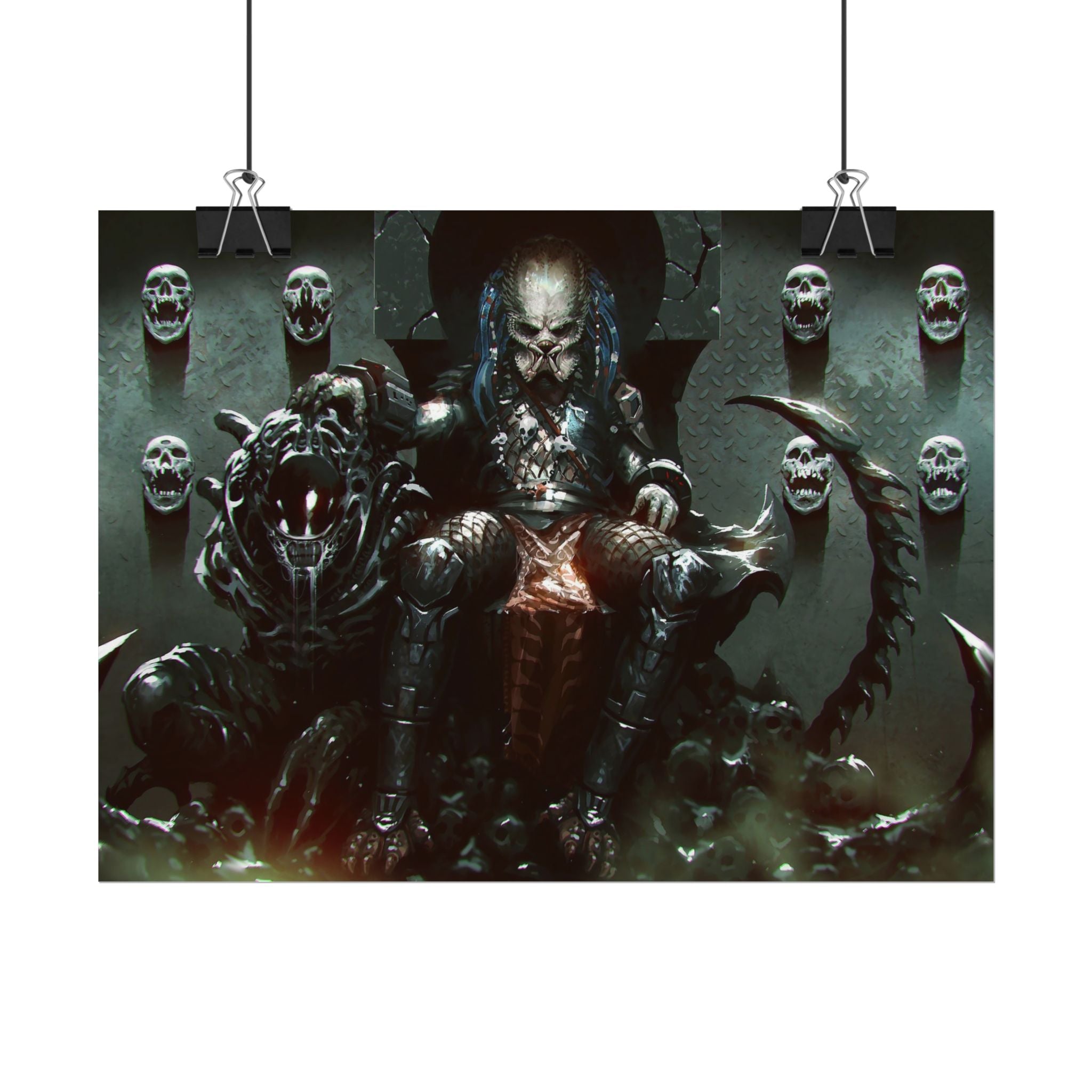 predator-alien-poster-art-xenomorph-movie-poster-print-alien-wall-art-sci-fi-home-decor-geek-wall-decor