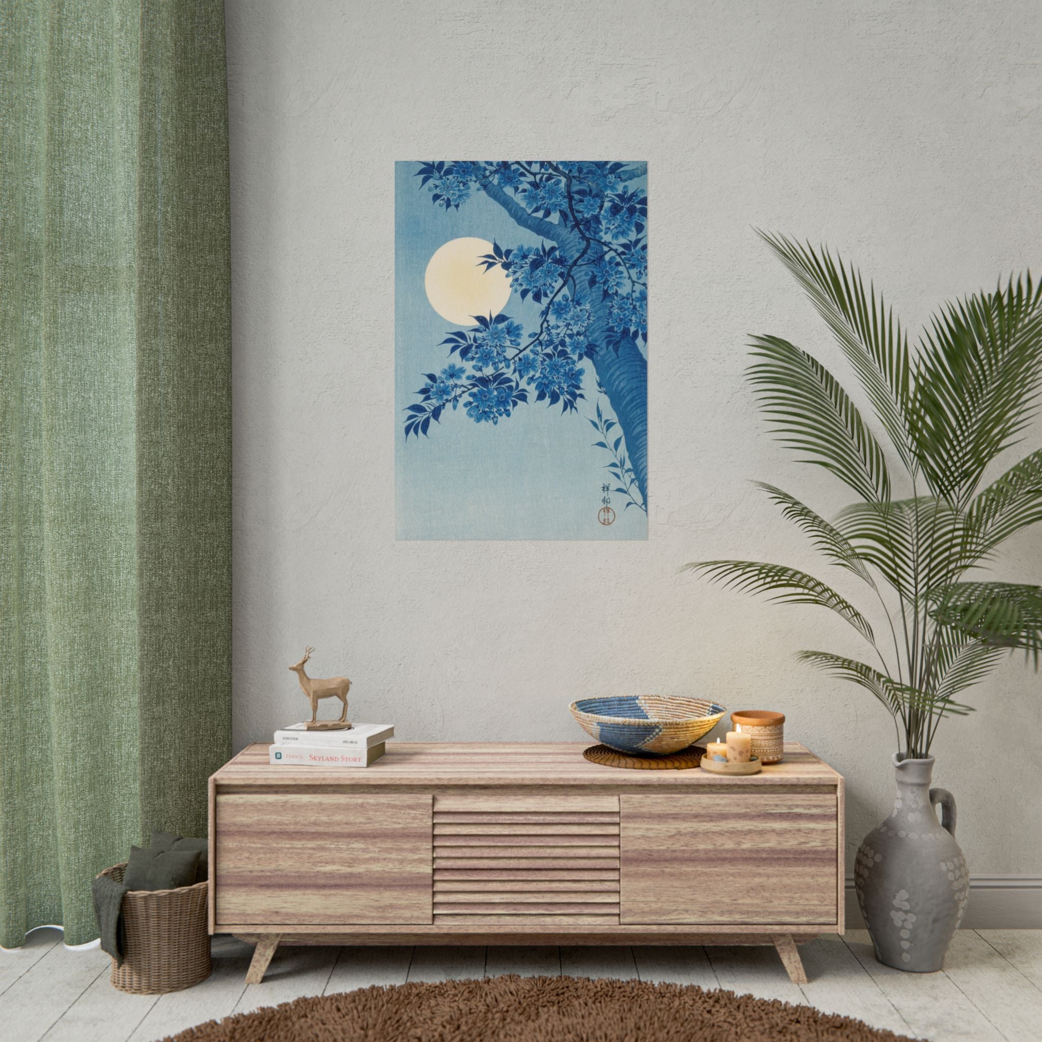 poster-print-blossoming-cherry-on-a-moonlit-night-ohara-koson-floral-home-decor-living-room-wall-art-poster-gift-japandi-post