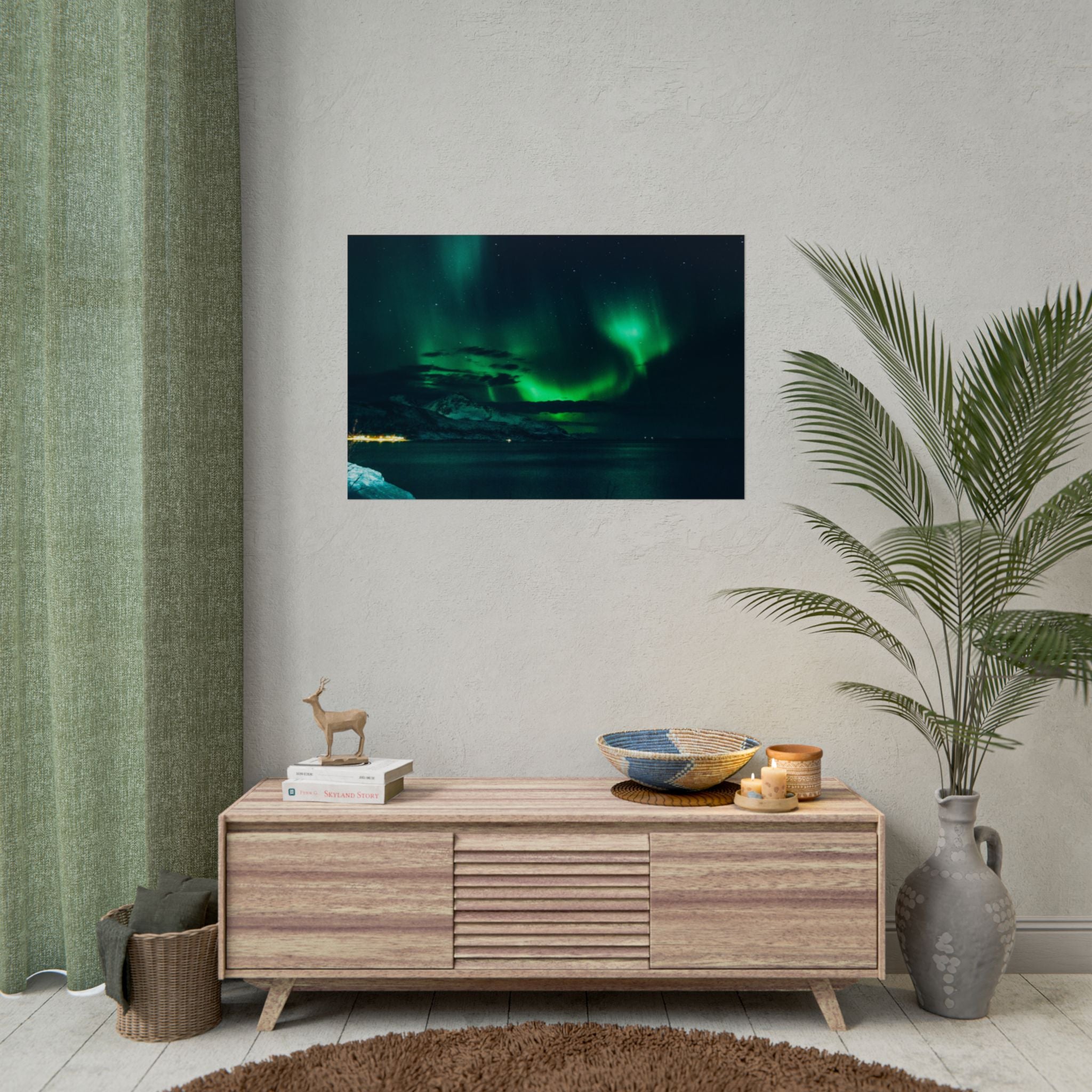 panoramic-aurora-borealis-poster-print-fine-wall-art-large-poster-colorful-northern-lights-wall-decor