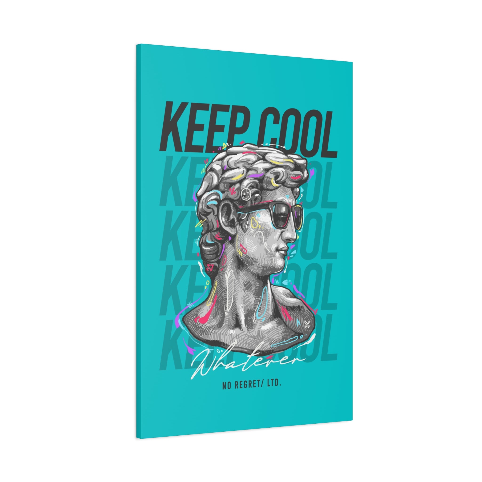 canvas-print-david-statue-with-sunglasses-living-room-decor-wall-art-matte-canvas-stretched-print-cool-home-decor-gift-unique