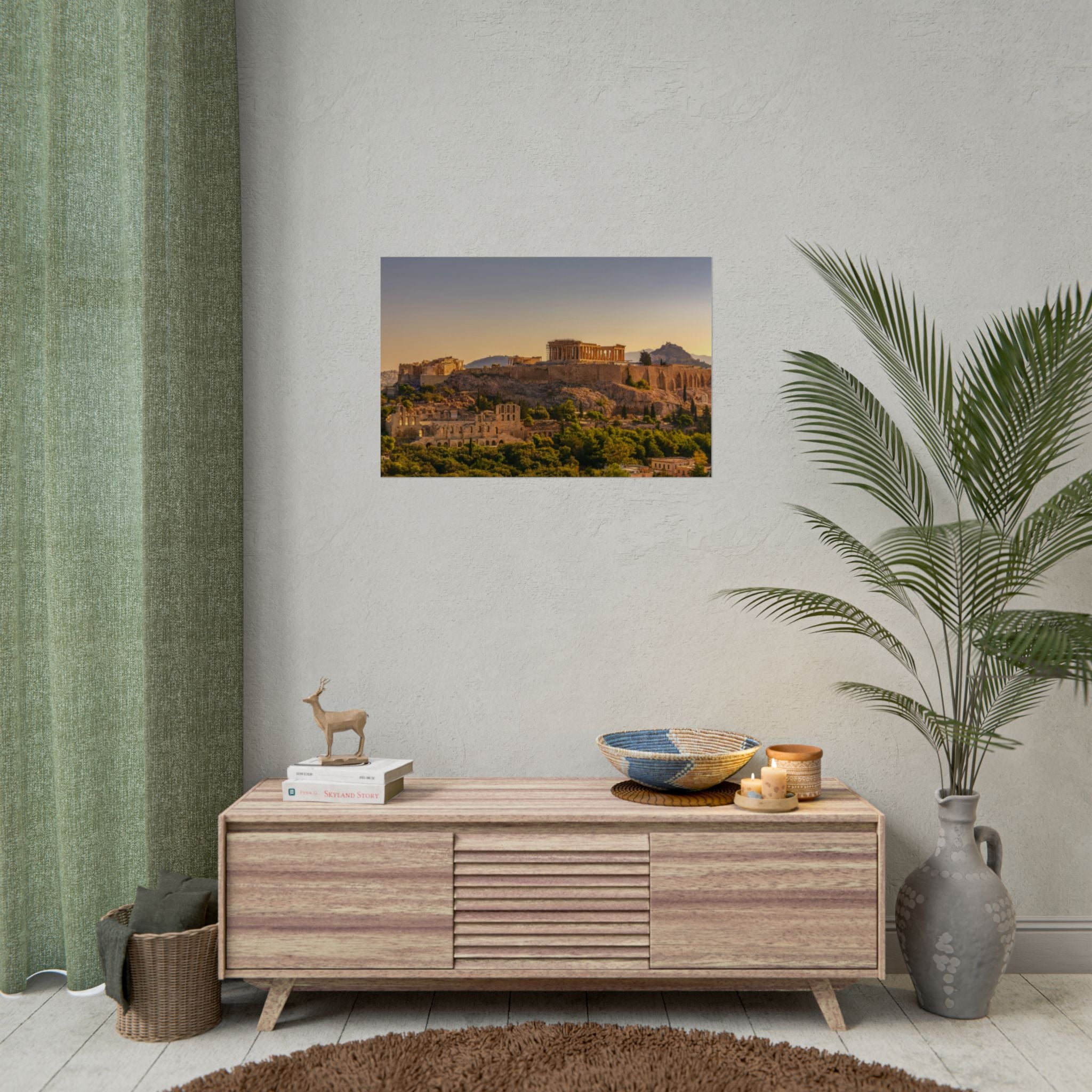 acropolis-panoramic-fine-art-poster-print-greek-wall-art-athens-greece-home-decor-travel-lover-gift-landscape
