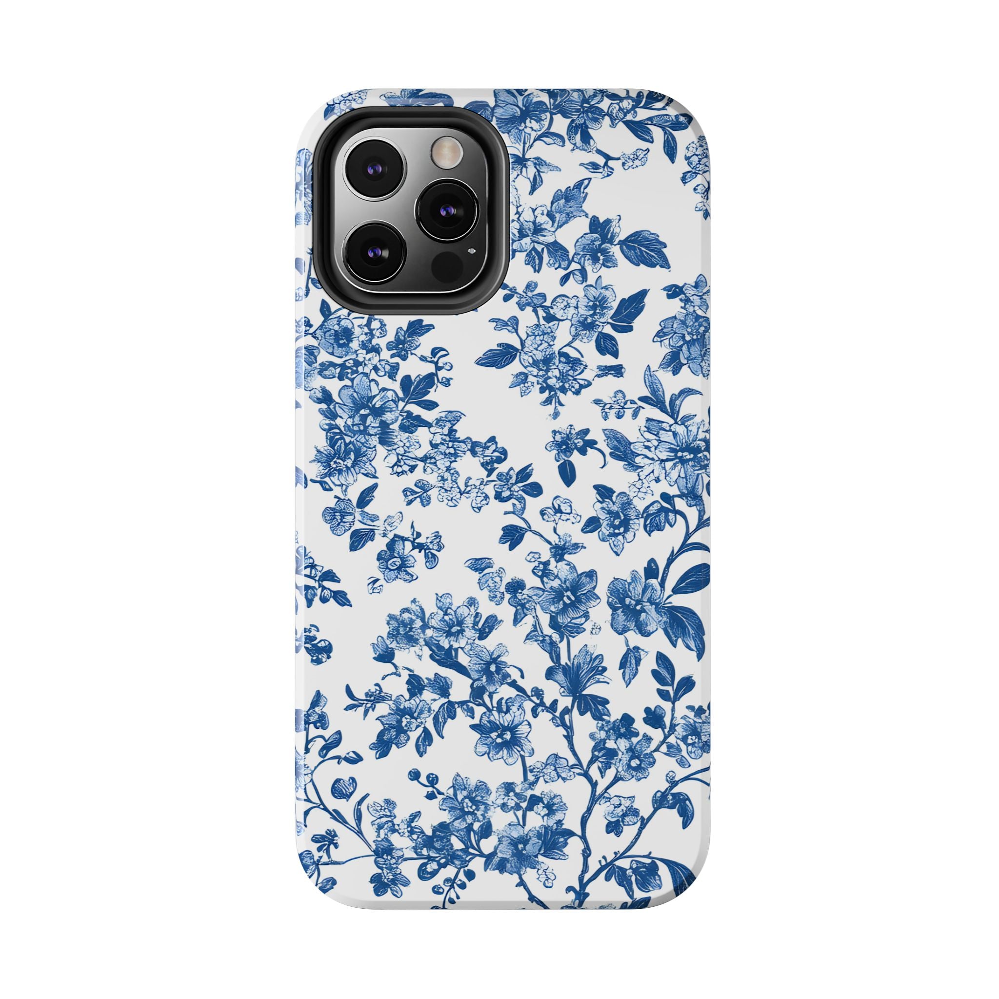 french-toile-floral-tough-iphone-case-blue-iphone-cover-protective-iphone-case-hard-shell-iphone-case-vintage-design-phone-ca
