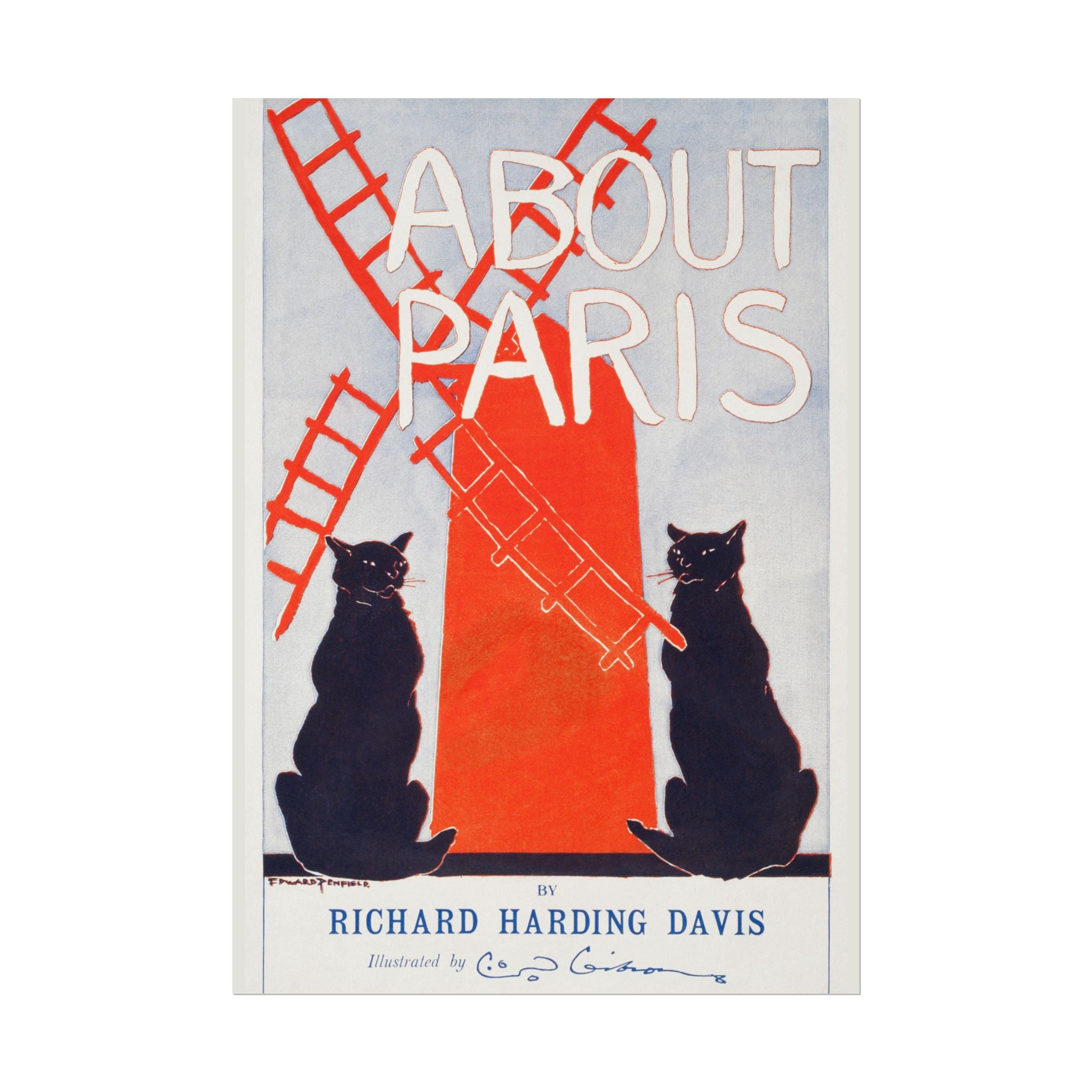 poster-print-paris-decor-by-edward-penfield-rolled-poster-fine-art-black-cats-living-room-home-decor-parisian-illustration-po