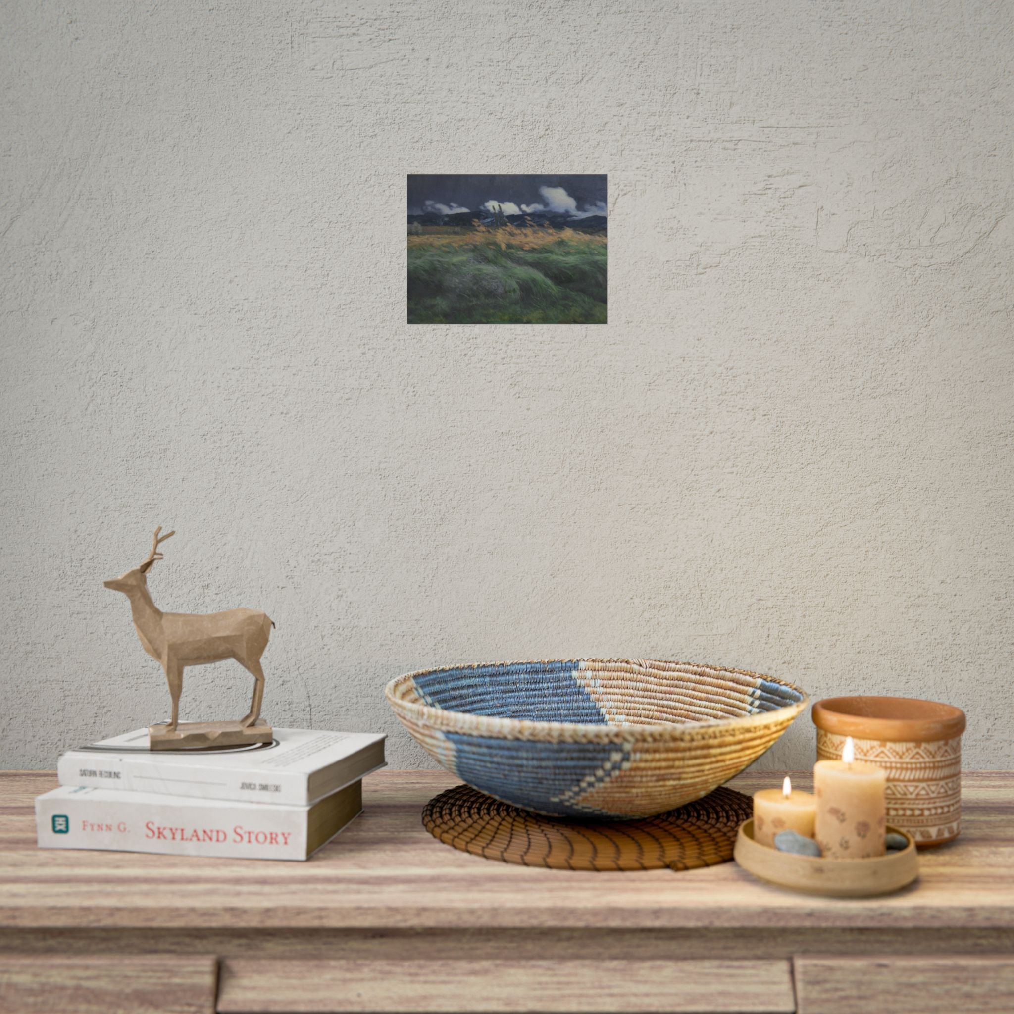 Louis Patru Poster Print, Fields Art Print, Fields Landscape Painting, Rustic Canvas Wall Art, Farmhouse Wall Decor, Landscape Print