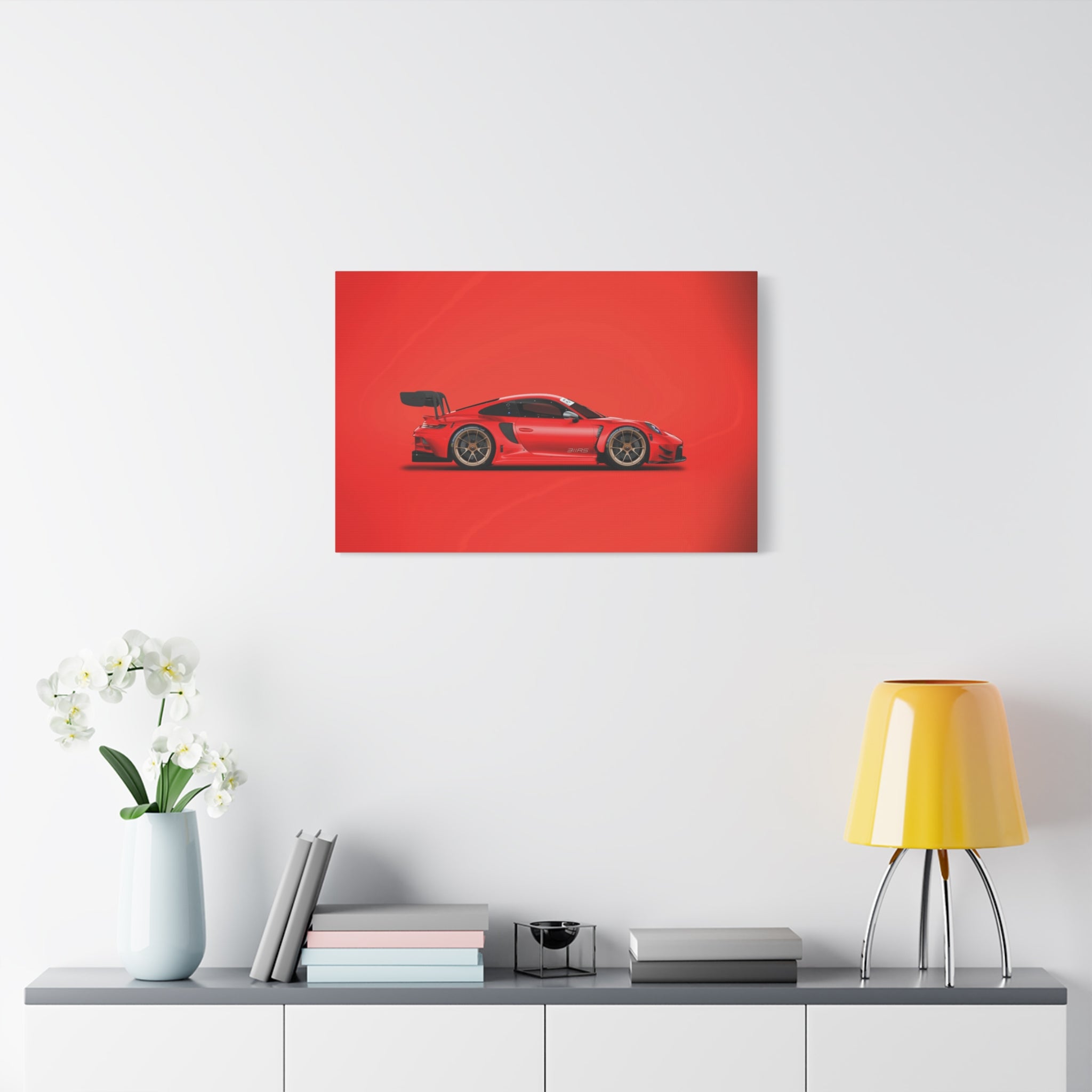 canvas-print-wall-art-porsche-911-red-gt3r-red-supercar-poster-matte-canvas-decor-stretched-large-canvas-wall-art-hypercars-1