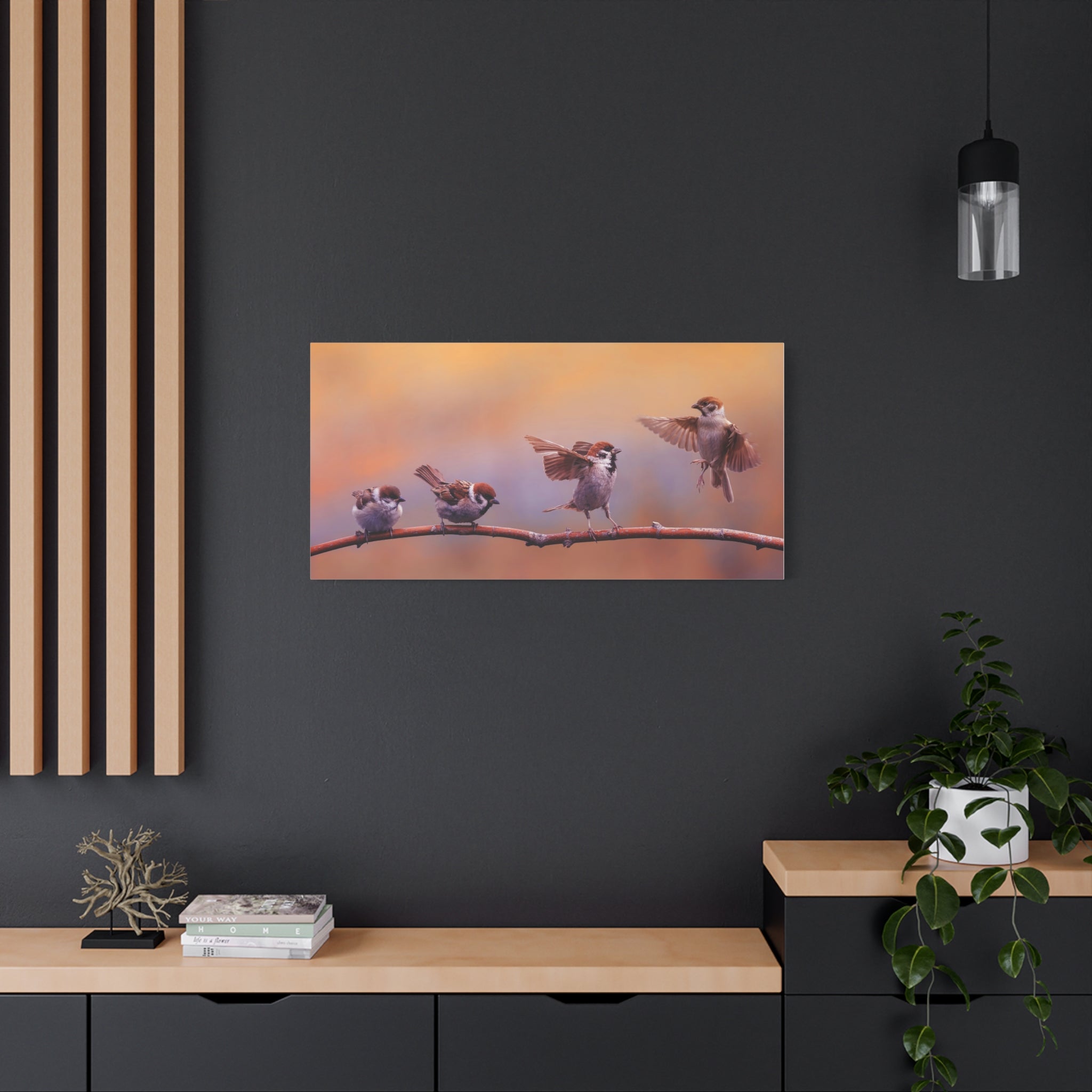 canvas-wall-art-sparrow-bird-lift-off-birds-lover-farmhouse-decor-matte-canvas-print-nature-wall-art-panoramic-animals