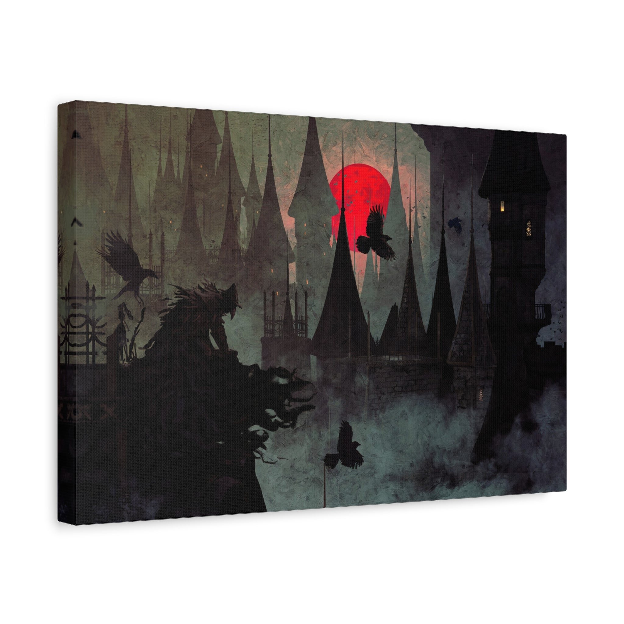 Bloodborne Eileen The Crow Canvas Wall Art, Home Wall Decor, Game Wall Art Print, Gothic Art