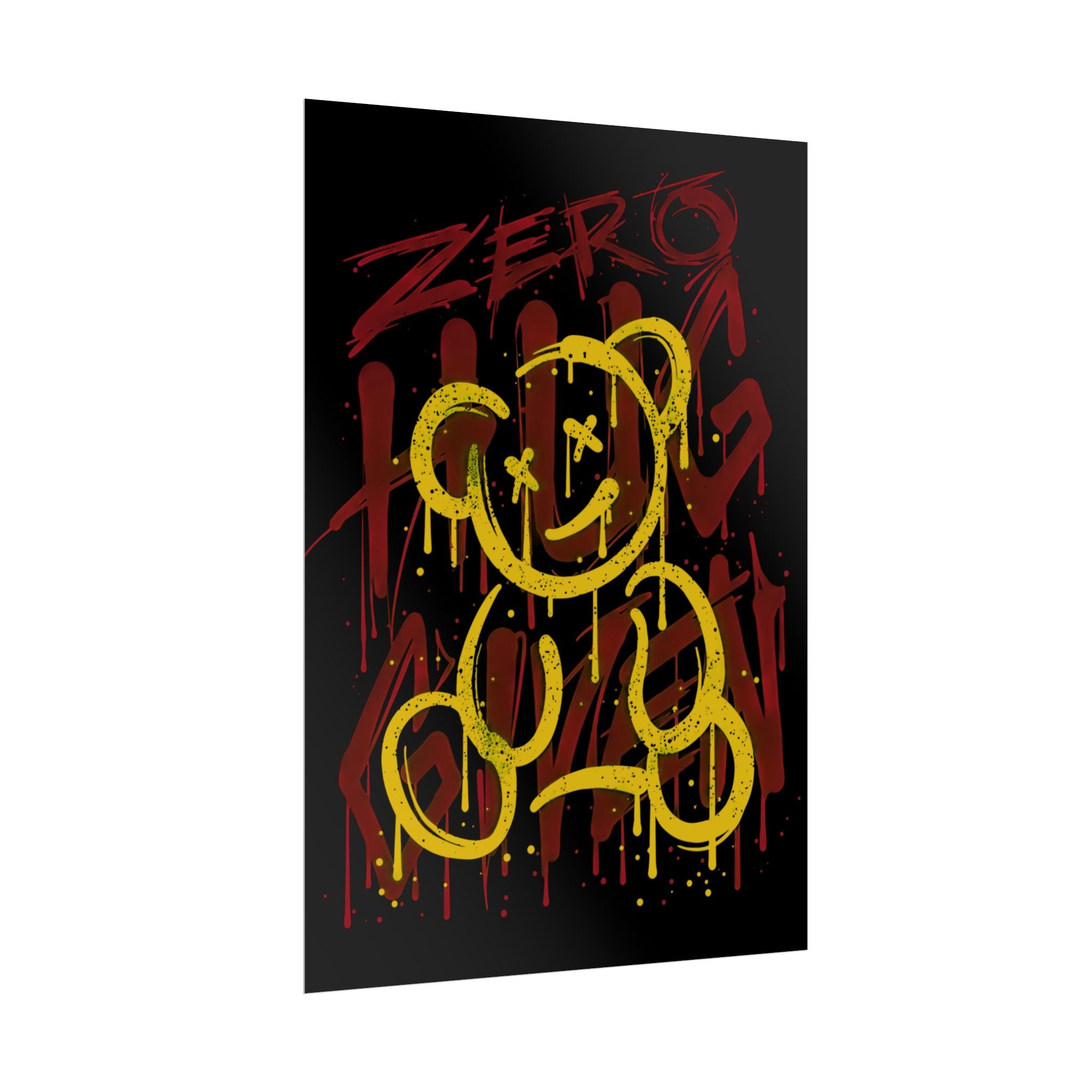 zero-hug-given-poster-print-teddy-bear-print-graffiti-wall-art-fun-wall-art-moody-wall-art-emotional-wall-decor