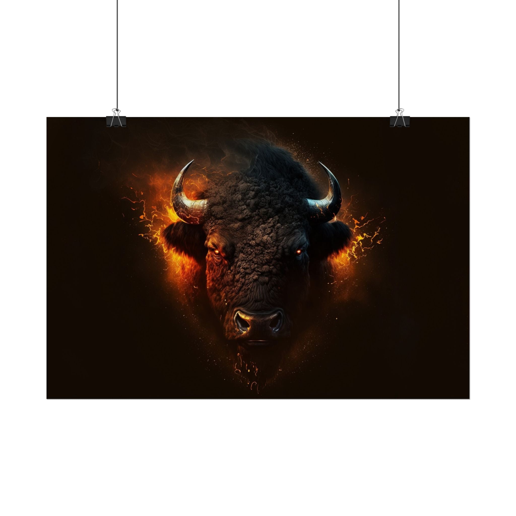 bison-art-poster-wall-decor-buffalo-gift-wildlife-home-decoration-western-bison-wall-art-nature-lover-gift-farm-house-wall-de
