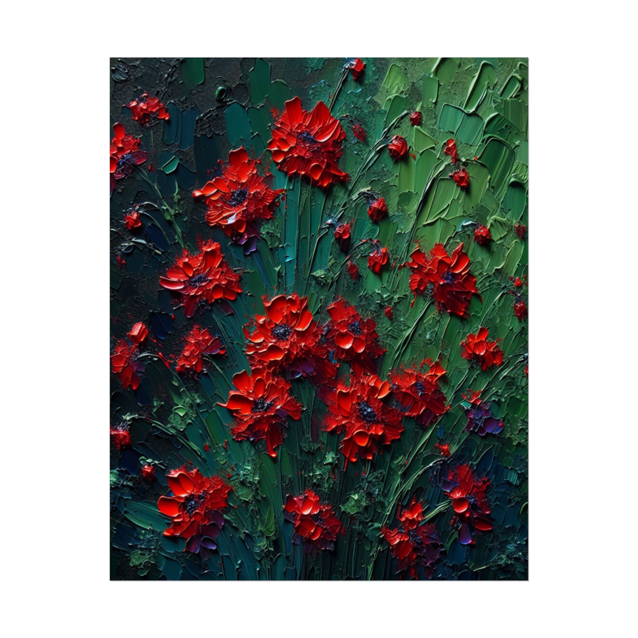 red-wildflowers-poster-print-impasto-oil-painting-look-stretched-wall-art-home-decor-floral-print-gift-for-nature-lover