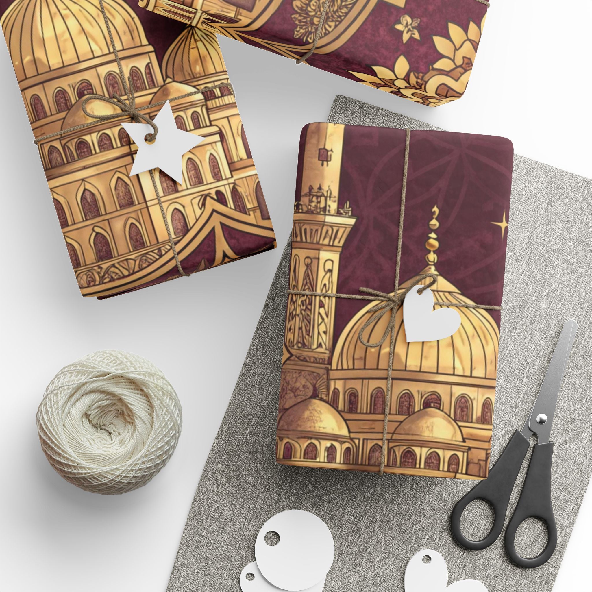ramadan-night-wrapping-papers-islamic-celestial-gift-wrap-mosque-silhouette-eid-holiday-supplies-festive-present-packaging-re