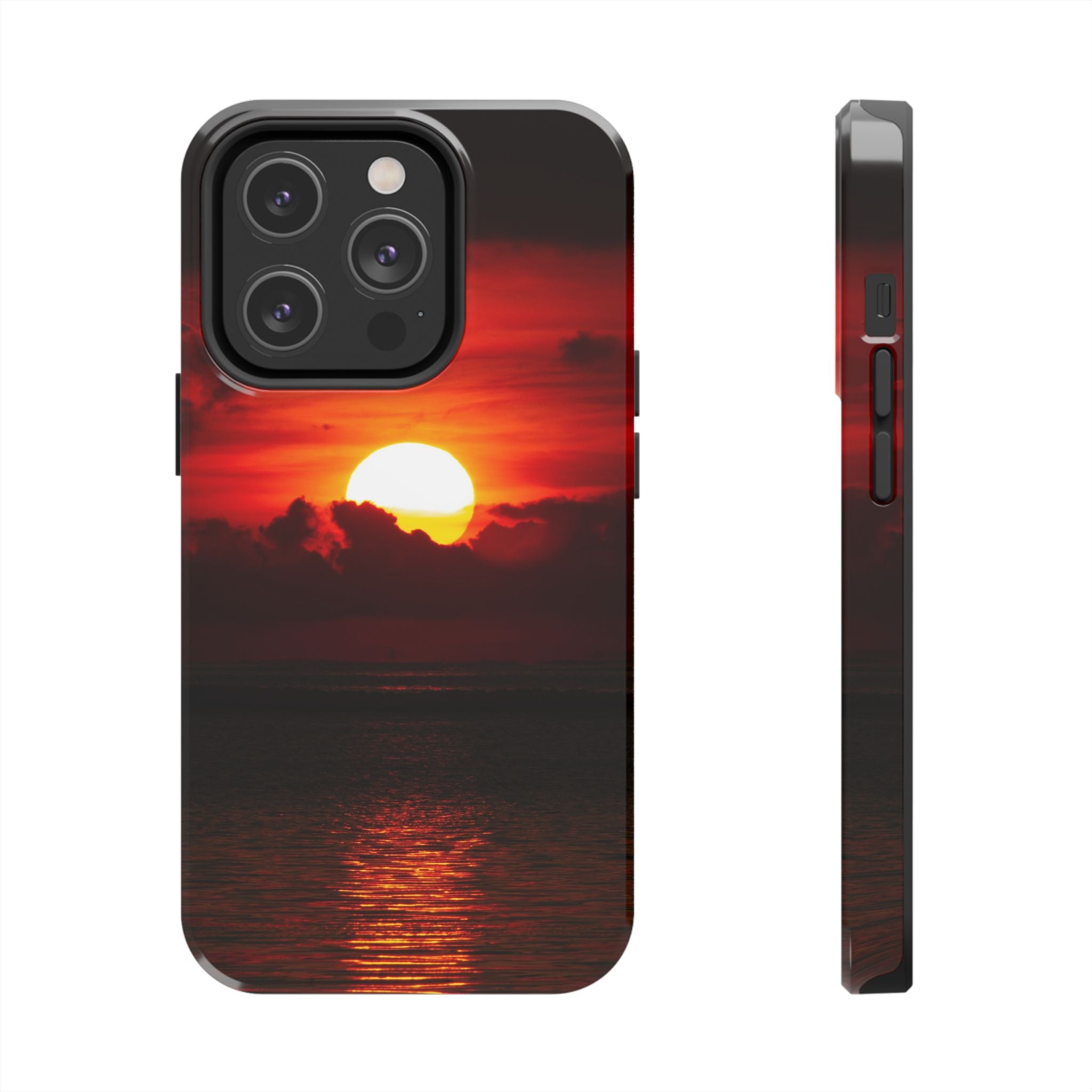 iphone-tough-case-red-sunset-protective-phone-cover-durable-smartphone-case-hard-shell-phone-case-sunset-lover-gift-red-phone