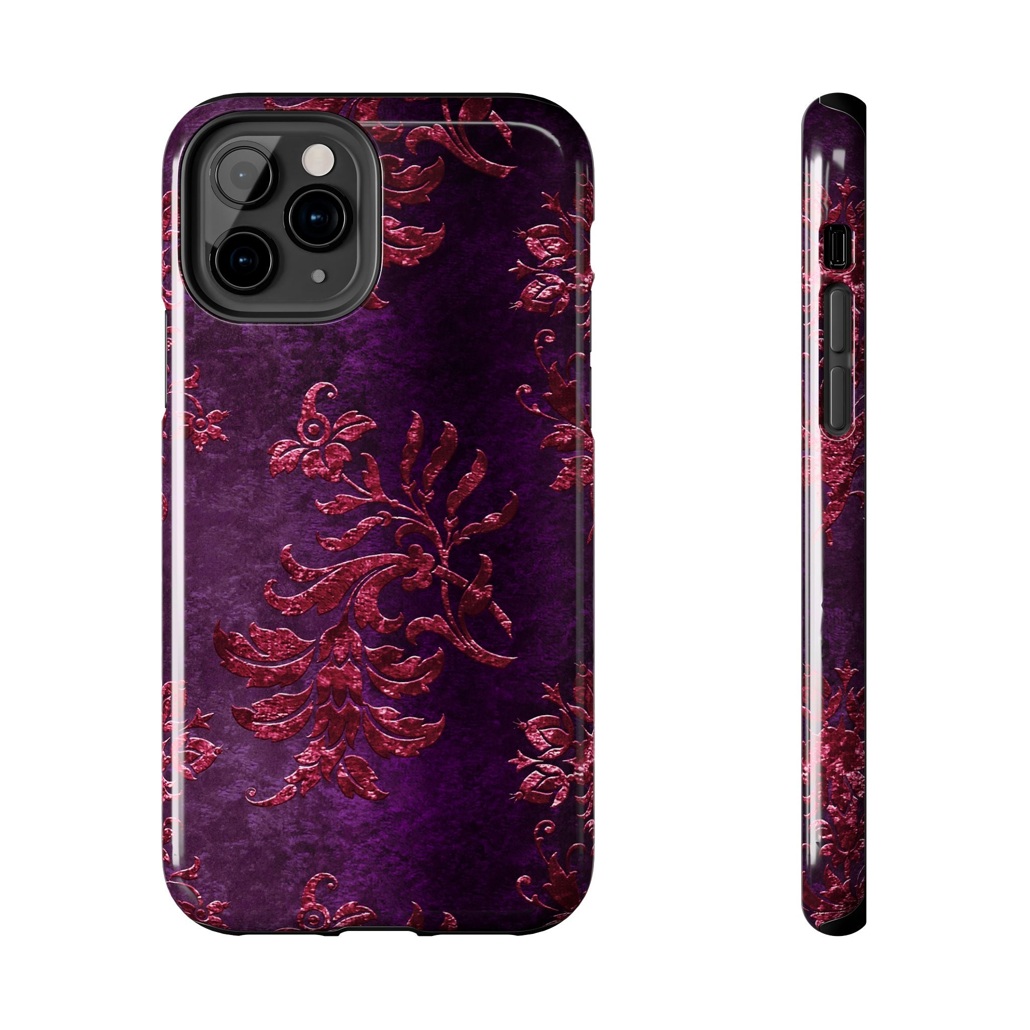 embossed-burgundy-velvet-tough-iphone-case-protective-iphone-cover-heavy-duty-iphone-case-rugged-phone-case-durable-smartphon