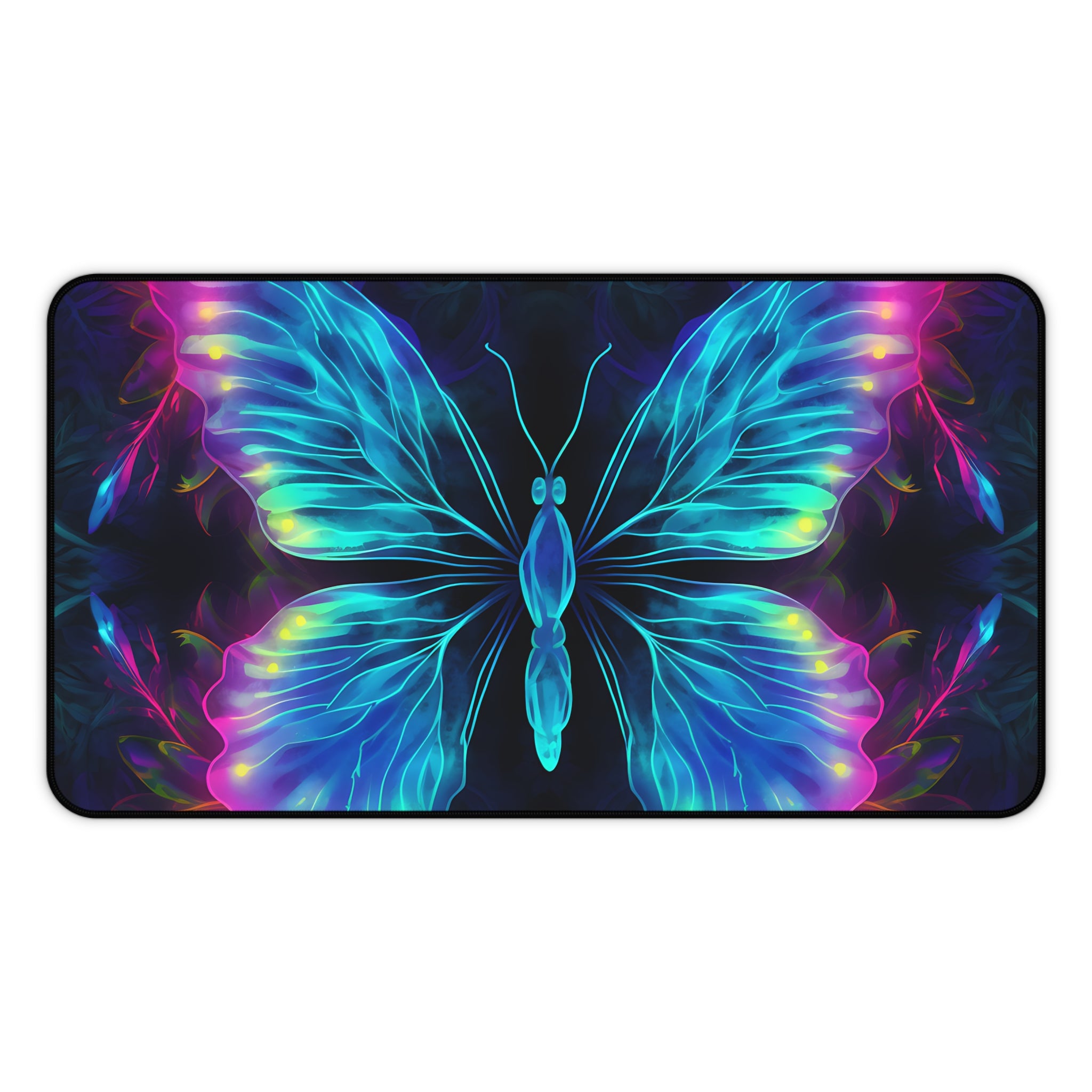 vibrant-blue-purple-butterfly-and-neon-mouse-pad-desk-pad-desk-accessories-office-decor-large-mousepad