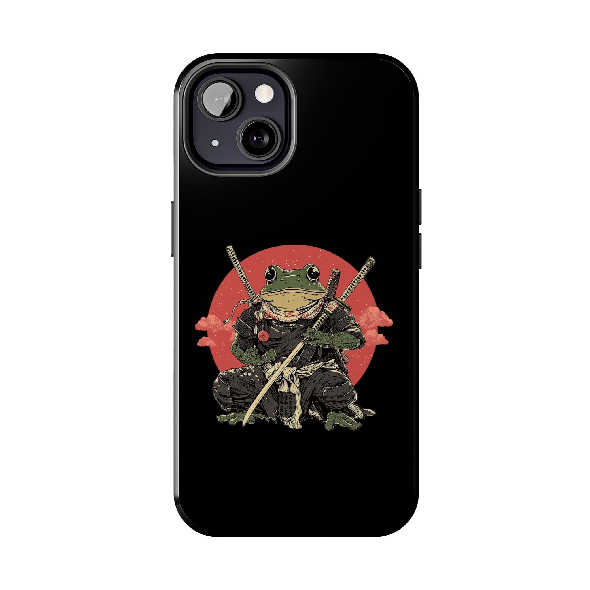 retro-vintage-ninja-frog-iphone-tough-case-red-sun-japanese-samurai-frog-design-ninja-warrior-black-iphone-hard-cover