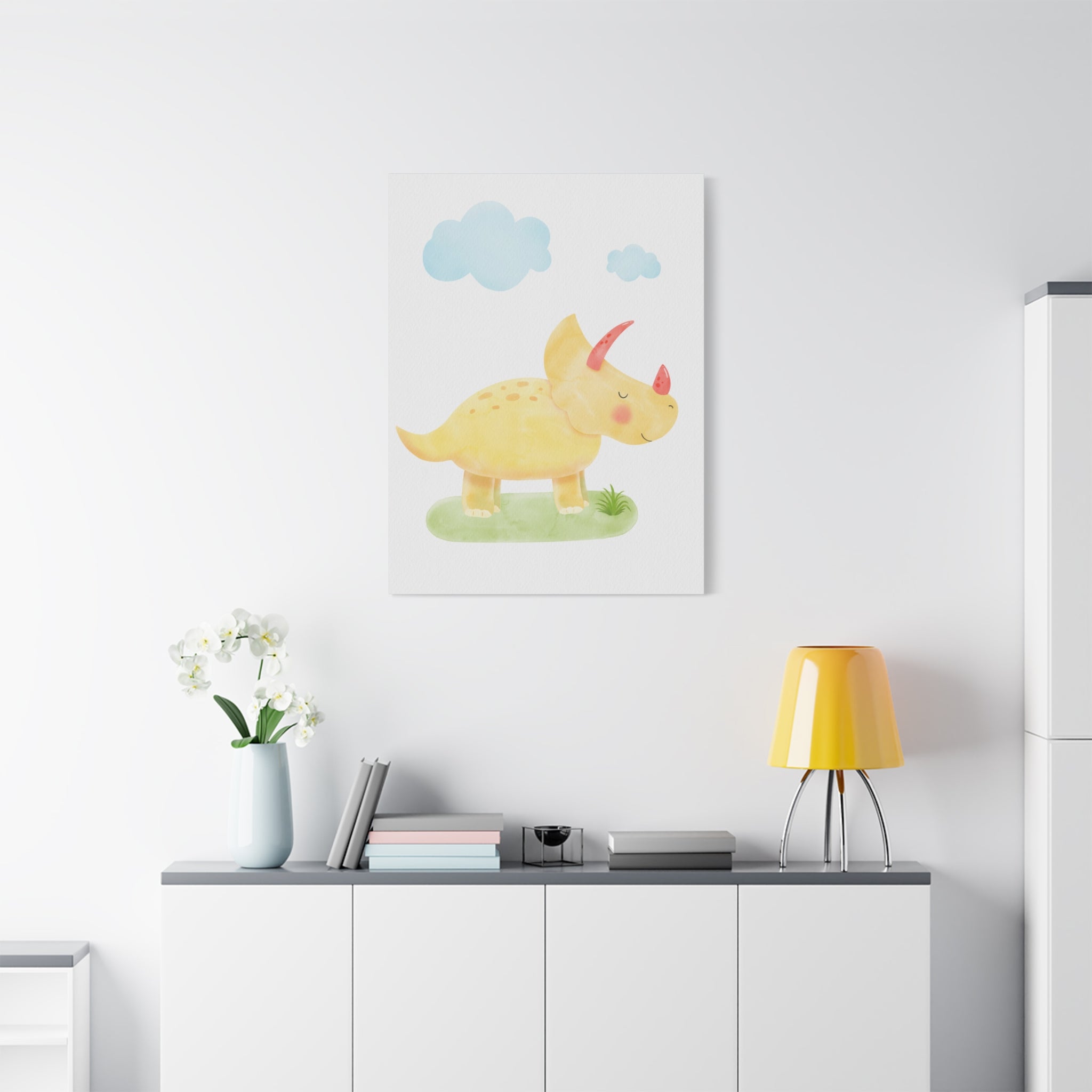 canvas-wall-art-cute-yellow-dino-nursery-decor-baby-dinosaur-print-nursery-art-cute-dinosaur-decoration-baby-nursery-dinosaur