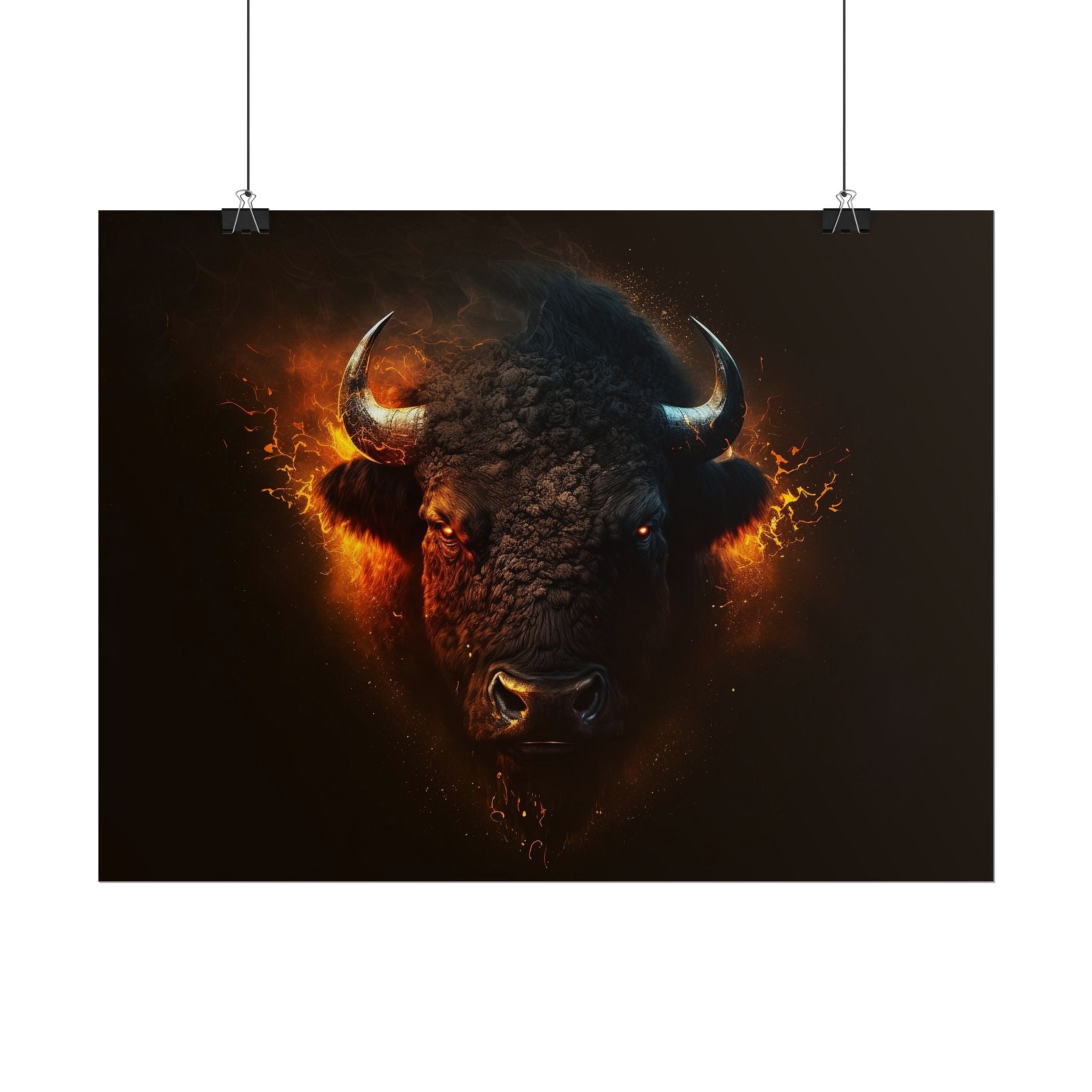 bison-art-poster-wall-decor-buffalo-gift-wildlife-home-decoration-western-bison-wall-art-nature-lover-gift-farm-house-wall-de