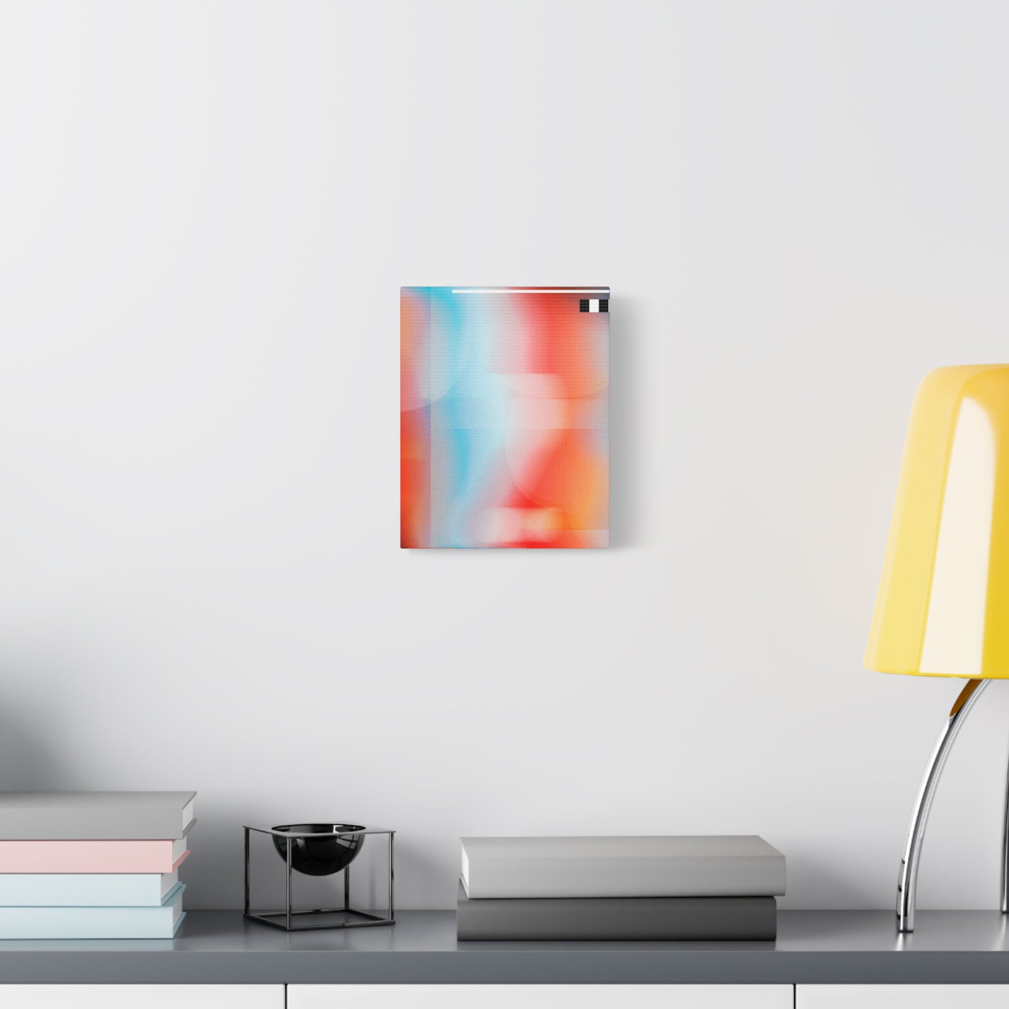 canvas-print-abstract-orange-retro-colorful-home-decor-wall-art-stretched-matte-canvas-living-room-decor-unique-gift-idea