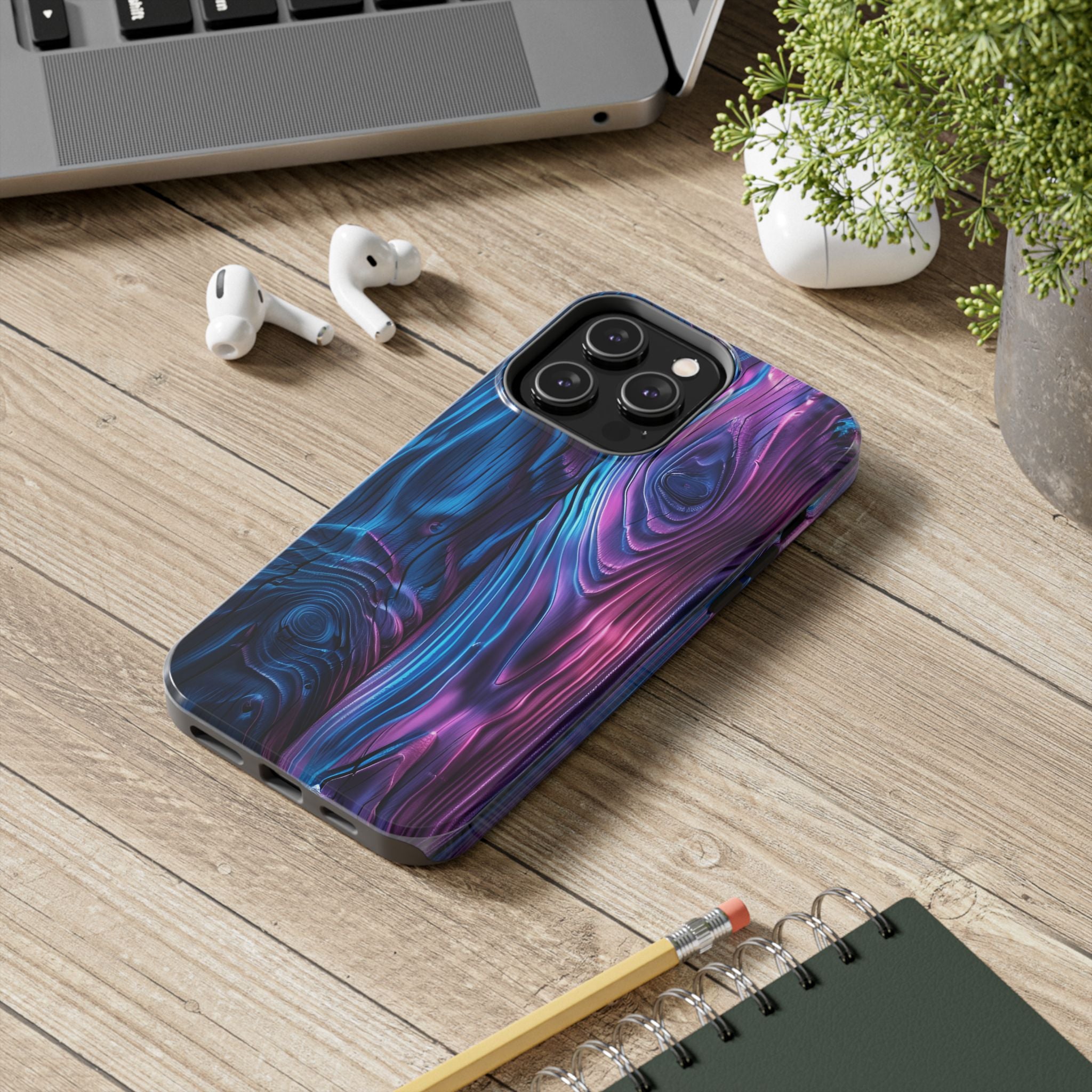 disco-neon-tough-iphone-cases-wood-grain-texture-iphone-case-cover-protective-iphone-shell-unique-iphone-accessories-iphone-1