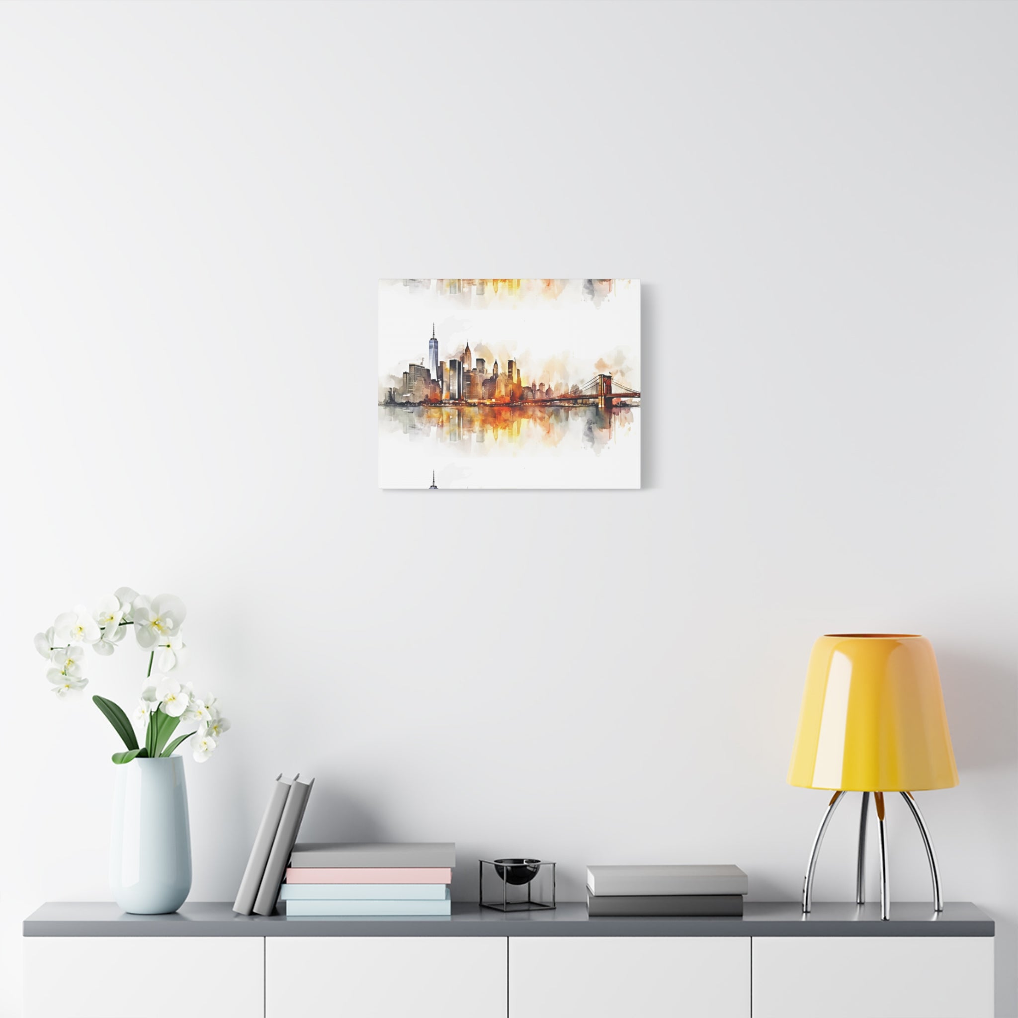 canvas-wall-art-print-watercolor-new-york-city-cityscape-home-decor-matte-stretched-alternative-nyc-wall-decor-urban-landscap