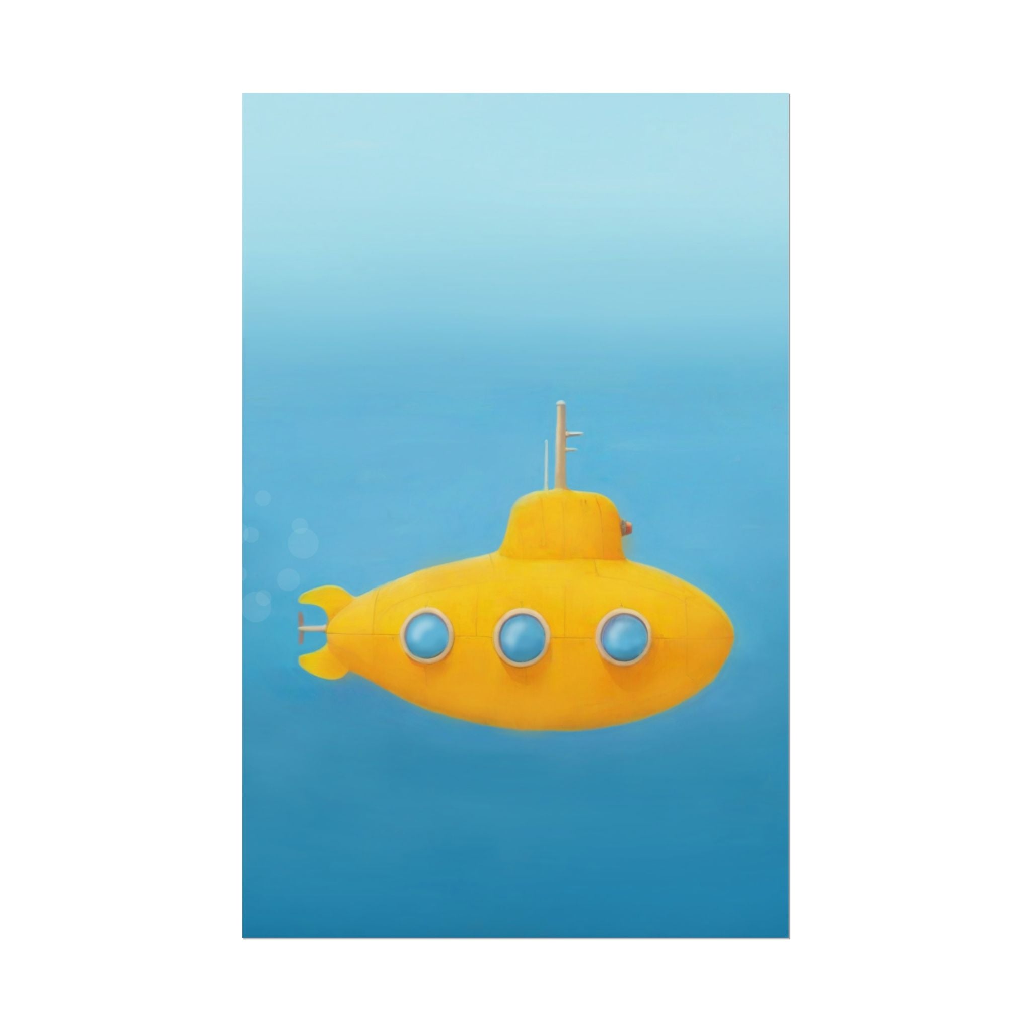 yellow-submarine-nursery-poster-art-fine-art-poster-wall-art-submarine-print-yellow-nursery-decor-gender-neutral-nursery