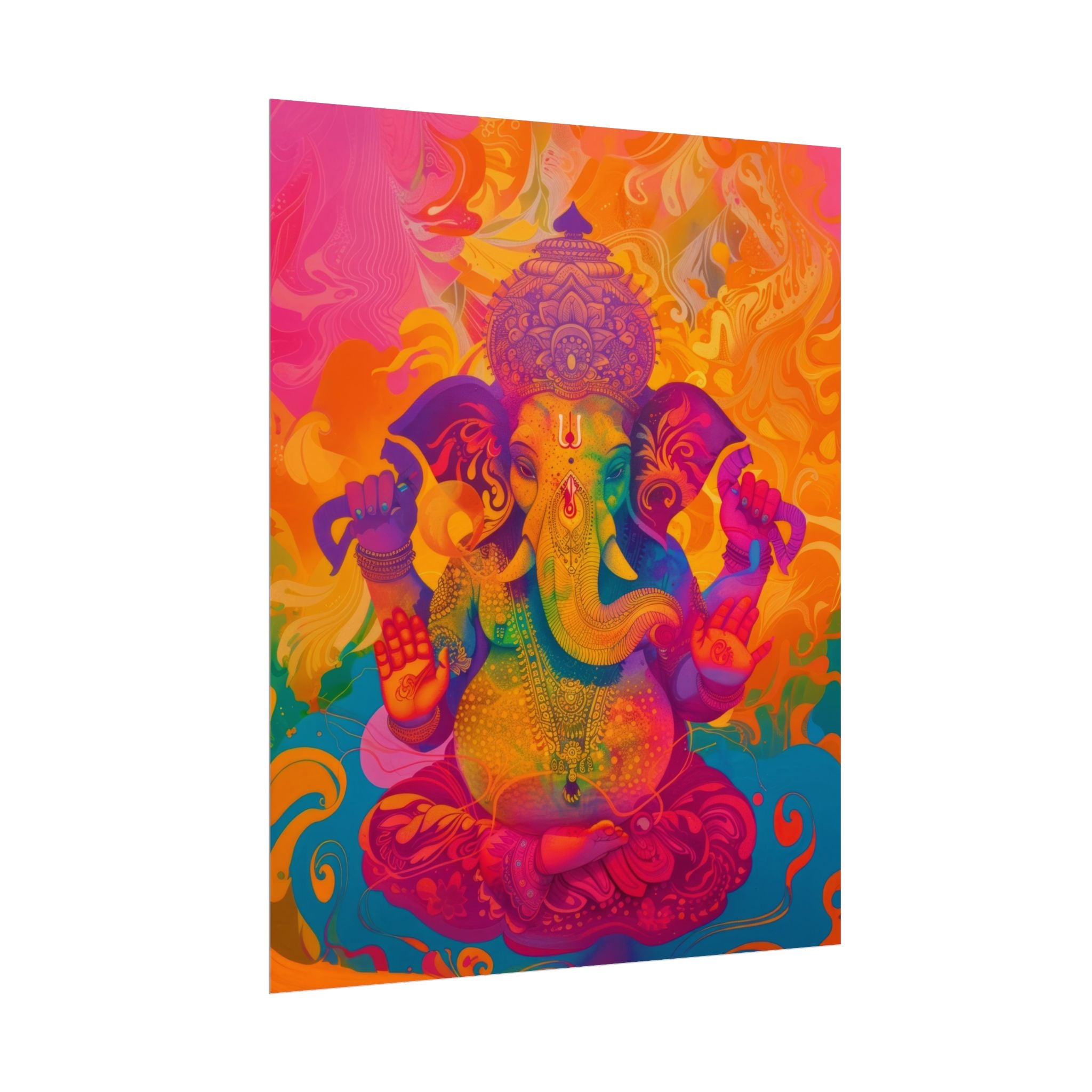 colorful-ganesha-poster-print-wall-art-decor-spiritual-home-decor-lord-ganesha-art-hindu-god-wall-decor-ethnic-wall-hanging