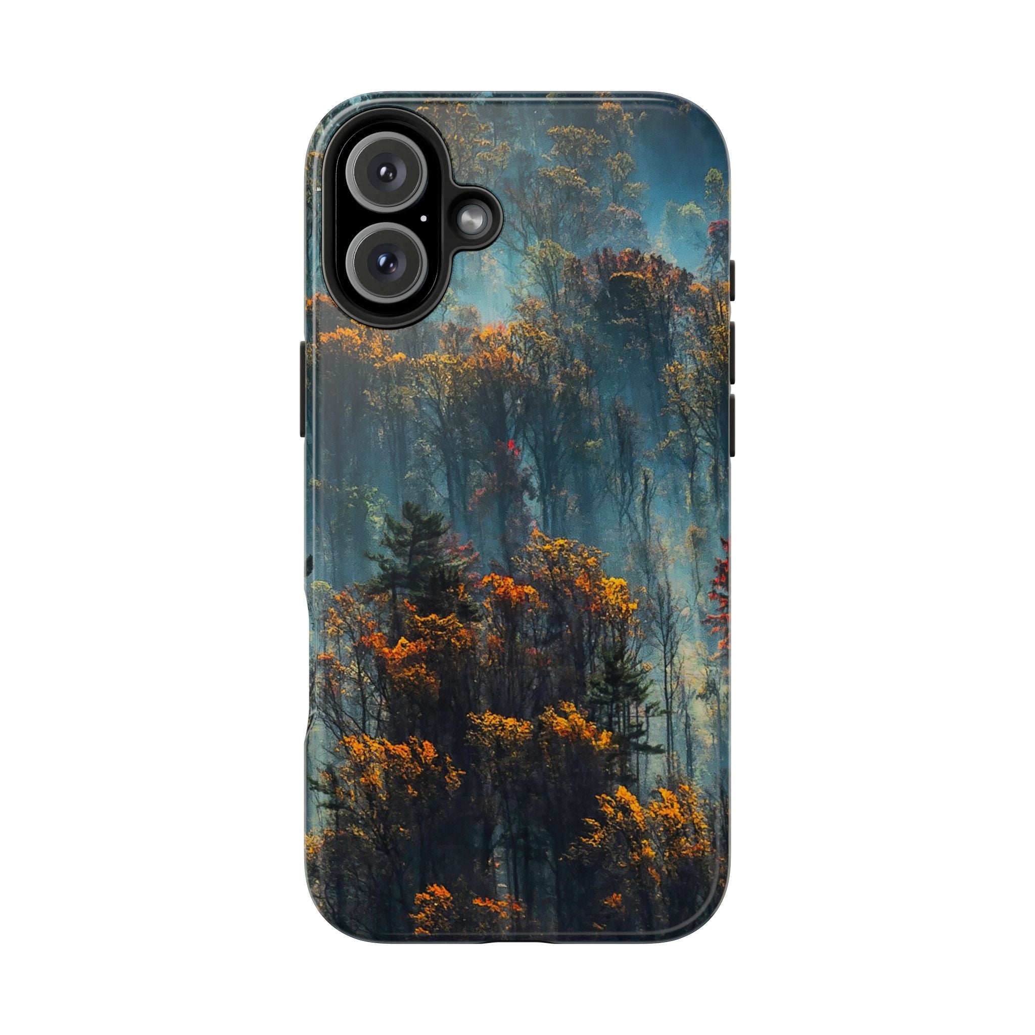 iphone-tough-case-misty-forrest-foggy-fall-iphone-covers-protective-smartphone-cover-nature-lover-gift-adventure-accessory
