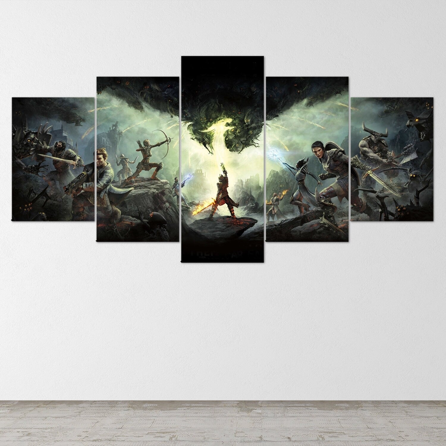 dragon-age-inquisitions-5-piece-canvas-wall-art-dragon-age-origins-dragon-age-wall-art-dragon-age-poster-dragon-age-2-5-panel