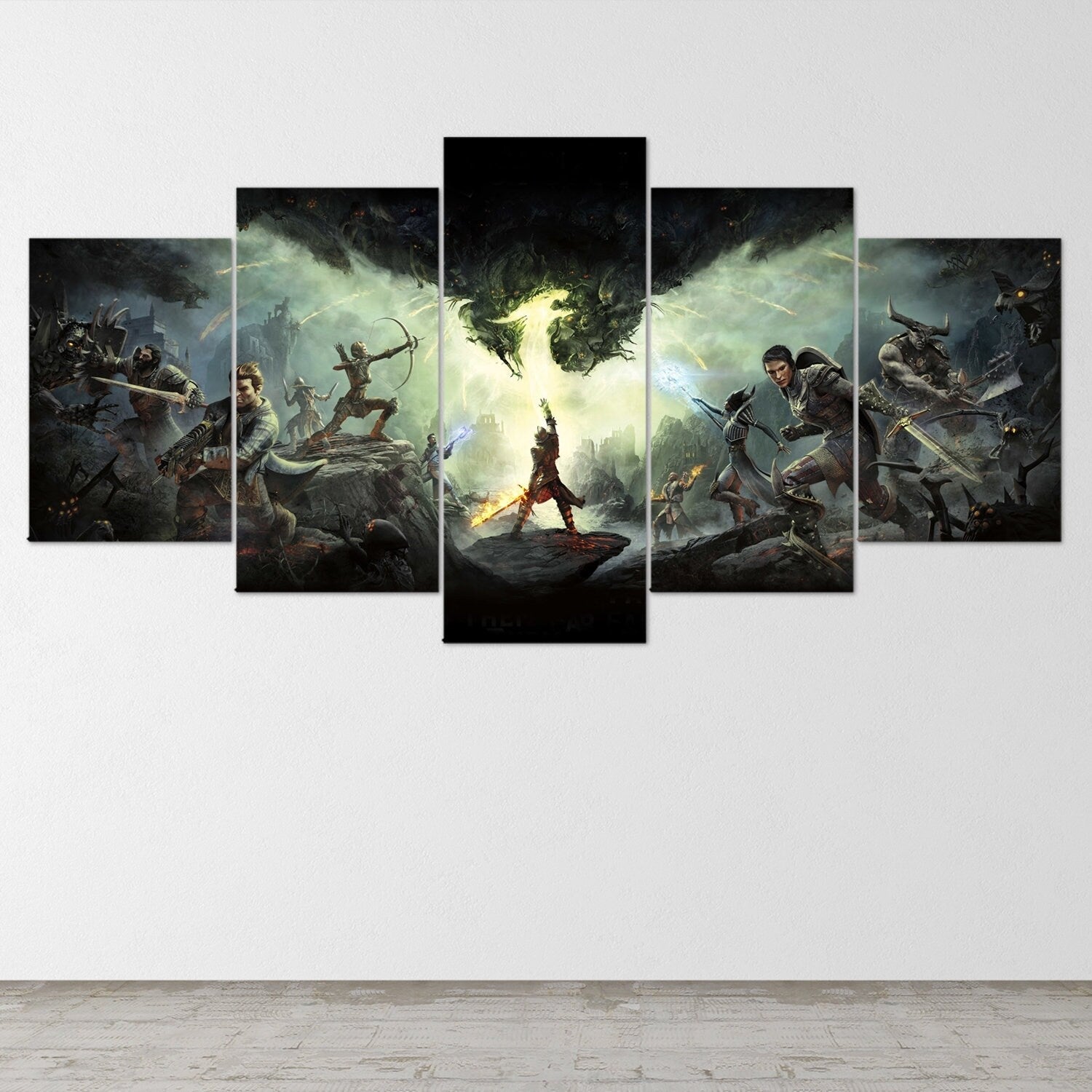dragon-age-inquisitions-5-piece-canvas-wall-art-dragon-age-origins-dragon-age-wall-art-dragon-age-poster-dragon-age-2-5-panel