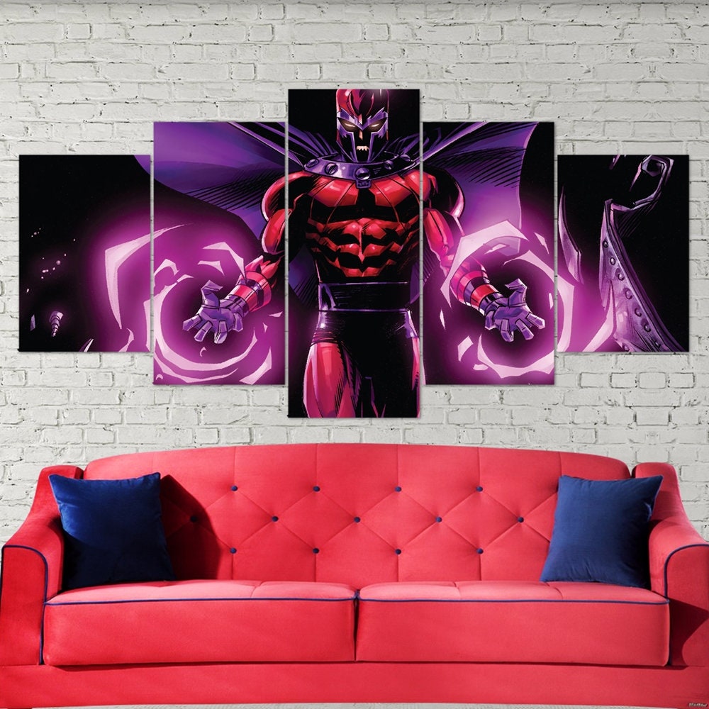 magneto-x-men-5-piece-canvas-wall-art-canvas-print-magneto-decor-art-extra-large-wall-art-magneto-poster-5-panel-1