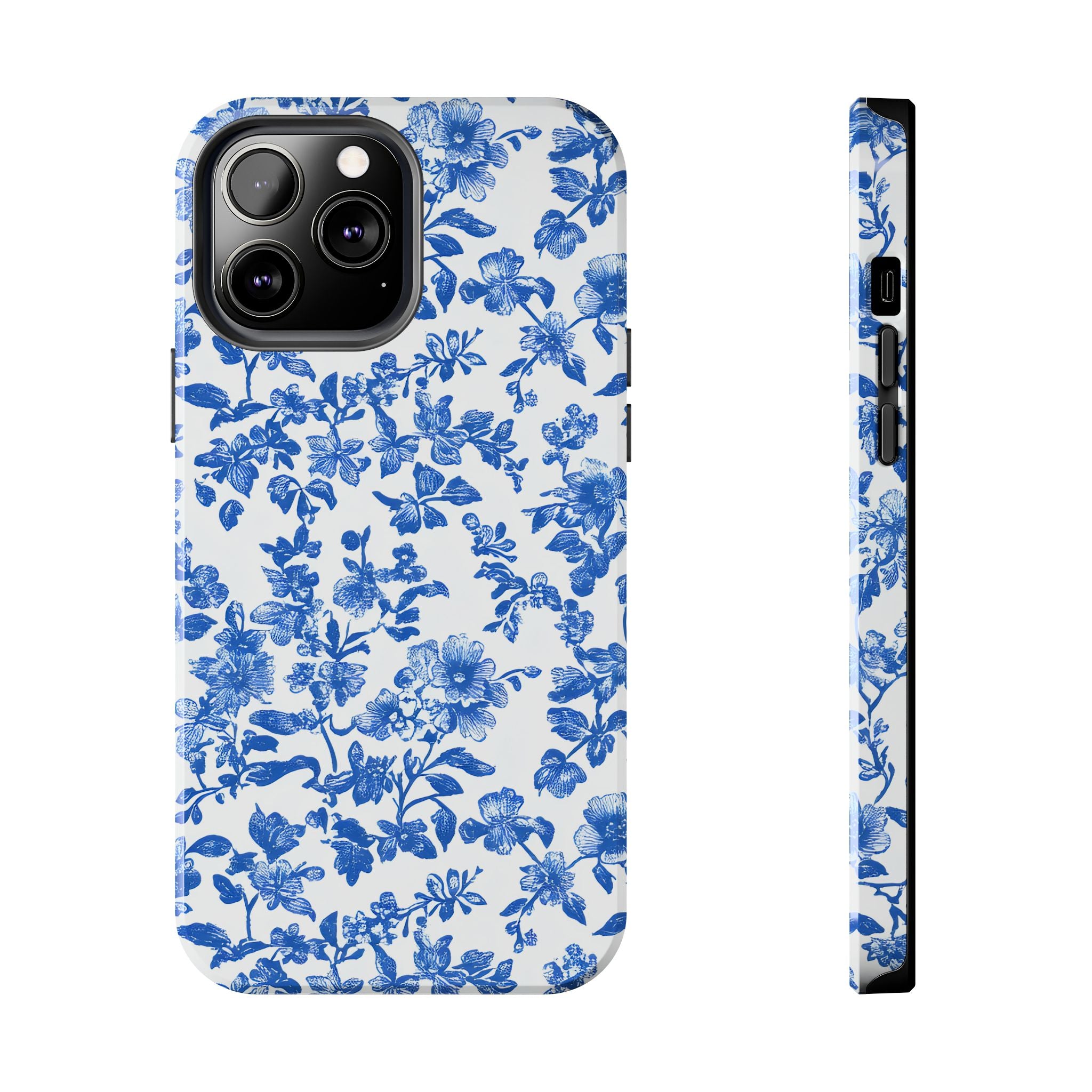 french-toile-floral-tough-iphone-case-blue-iphone-cover-protective-iphone-case-hard-shell-iphone-case-vintage-design-phone-ca