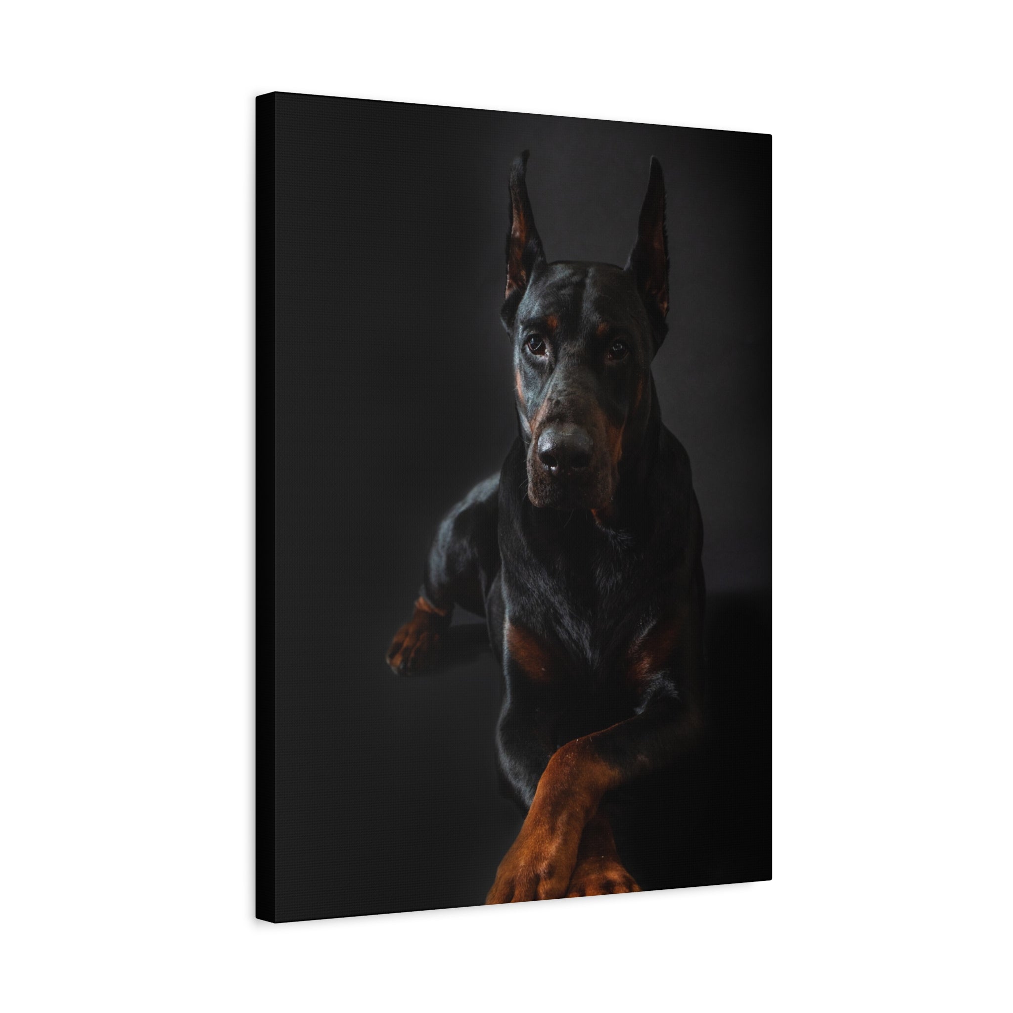 canvas-print-doberman-dog-wall-art-home-decor-office-decor-stretched-matte-canvas-1-25-gift-for-dog-lovers-animal-artwork-pet