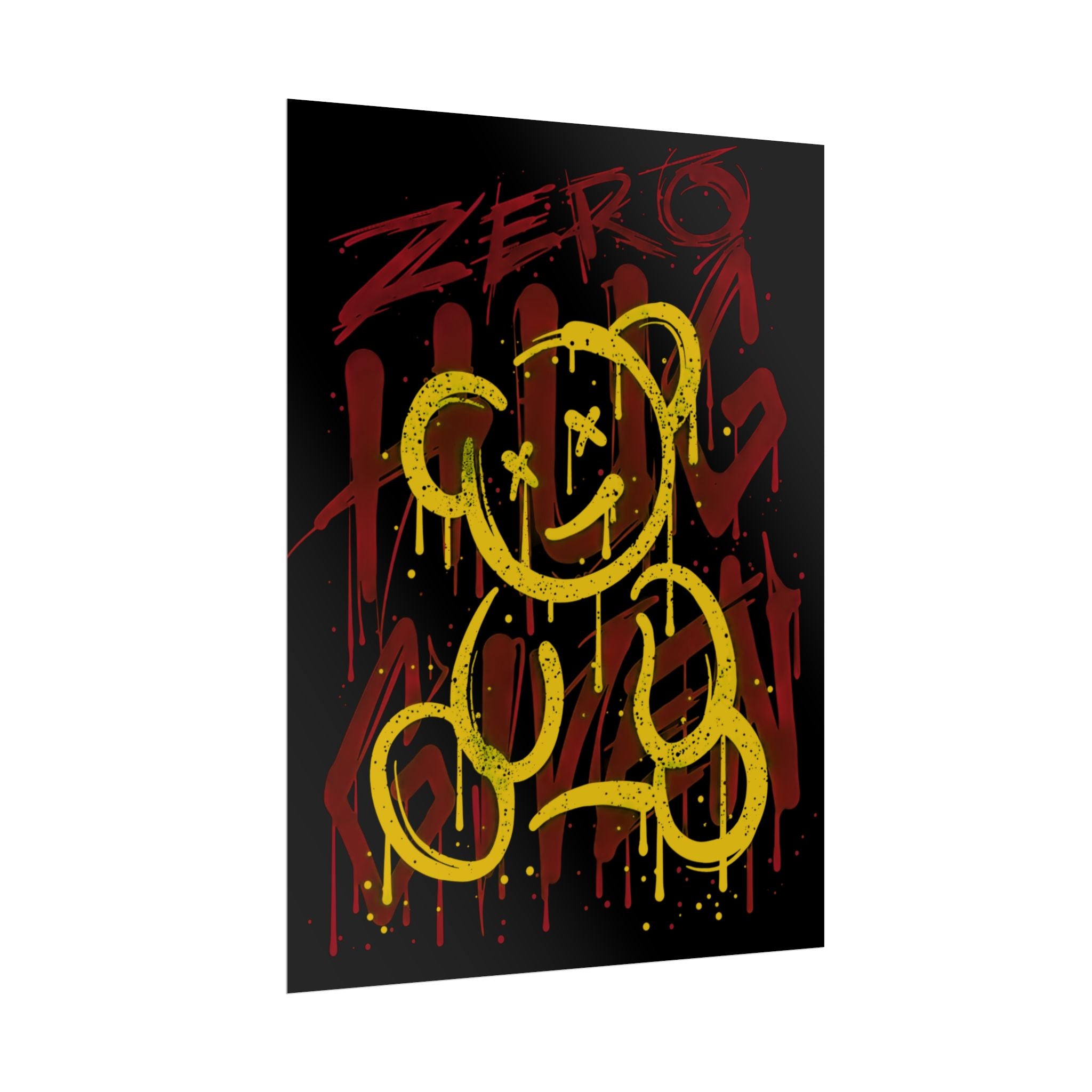 zero-hug-given-poster-print-teddy-bear-print-graffiti-wall-art-fun-wall-art-moody-wall-art-emotional-wall-decor
