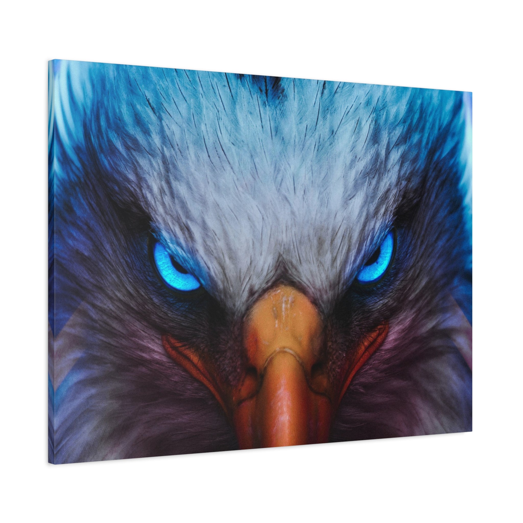 american-eagle-theme-canvas-wall-art-bird-of-prey-decor-eagle-eyes-wall-hanging-matte-stretched-canvas-print-wildlife-artwork