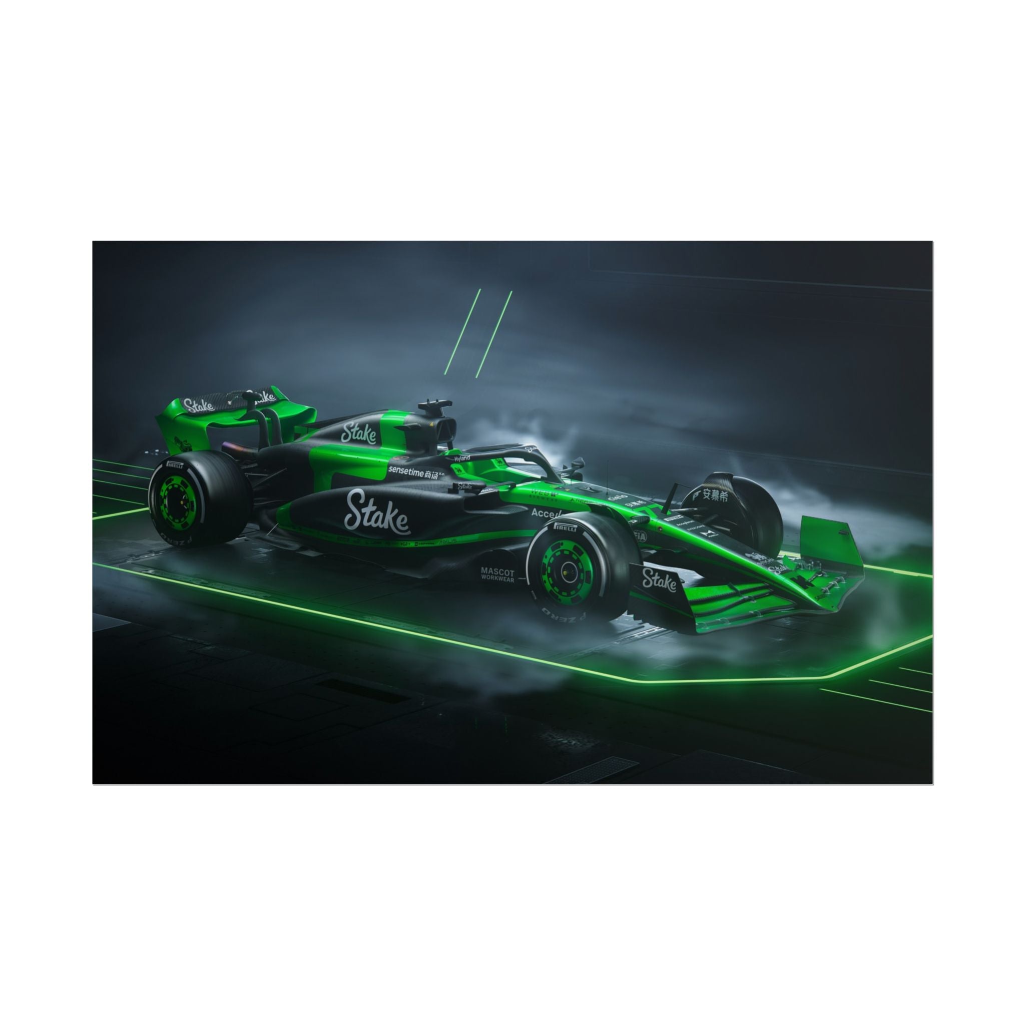 green-formula-1-car-poster-print-formula-one-cars-formula-1-gift-formula-1-poster-formula-1-wall-art-wall-decor-room-decor