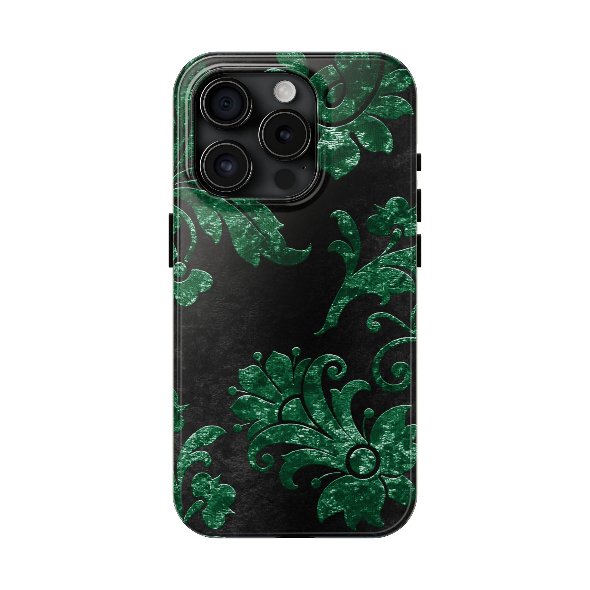 embossed-emerald-velvet-tough-iphone-case-protective-iphone-cover-heavy-duty-iphone-case-rugged-phone-case-durable-smartphone