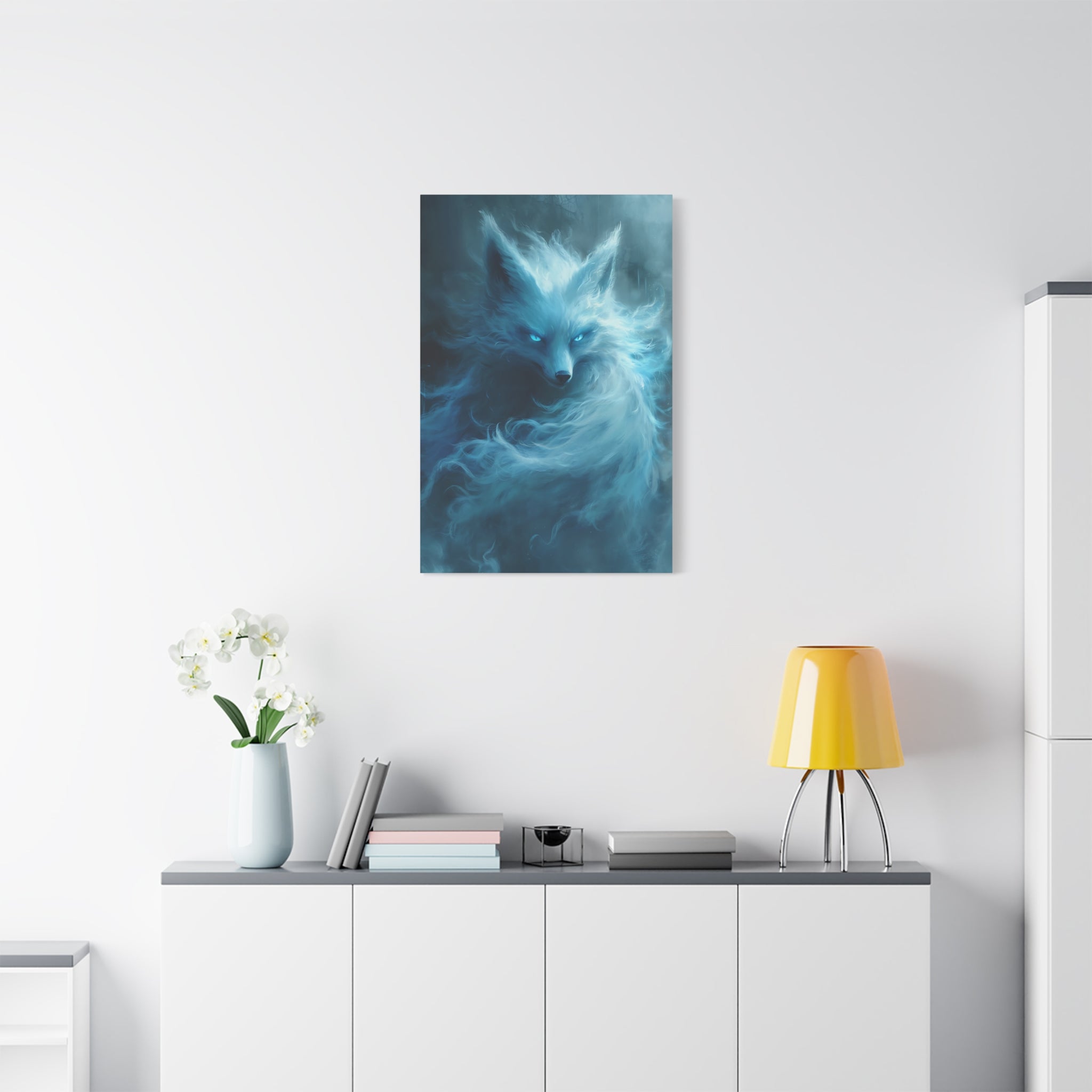 canvas-wall-art-white-snow-fox-fantasy-decor-wildlife-wall-art-home-decor-animal-lover-gift-nature-print-canvas-print-gift