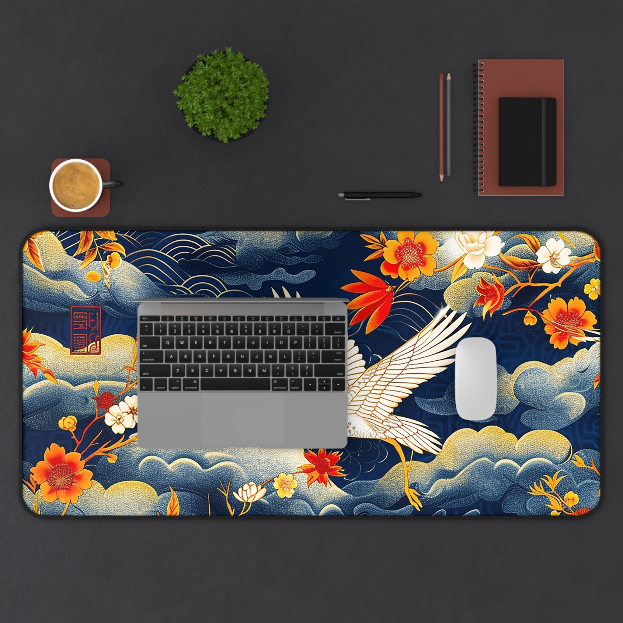 japanese-cranes-art-desk-mat-mousepad-desk-pad-for-home-office-retro-asian-crane-design-gift-for-bird-lovers-office-decor-wor