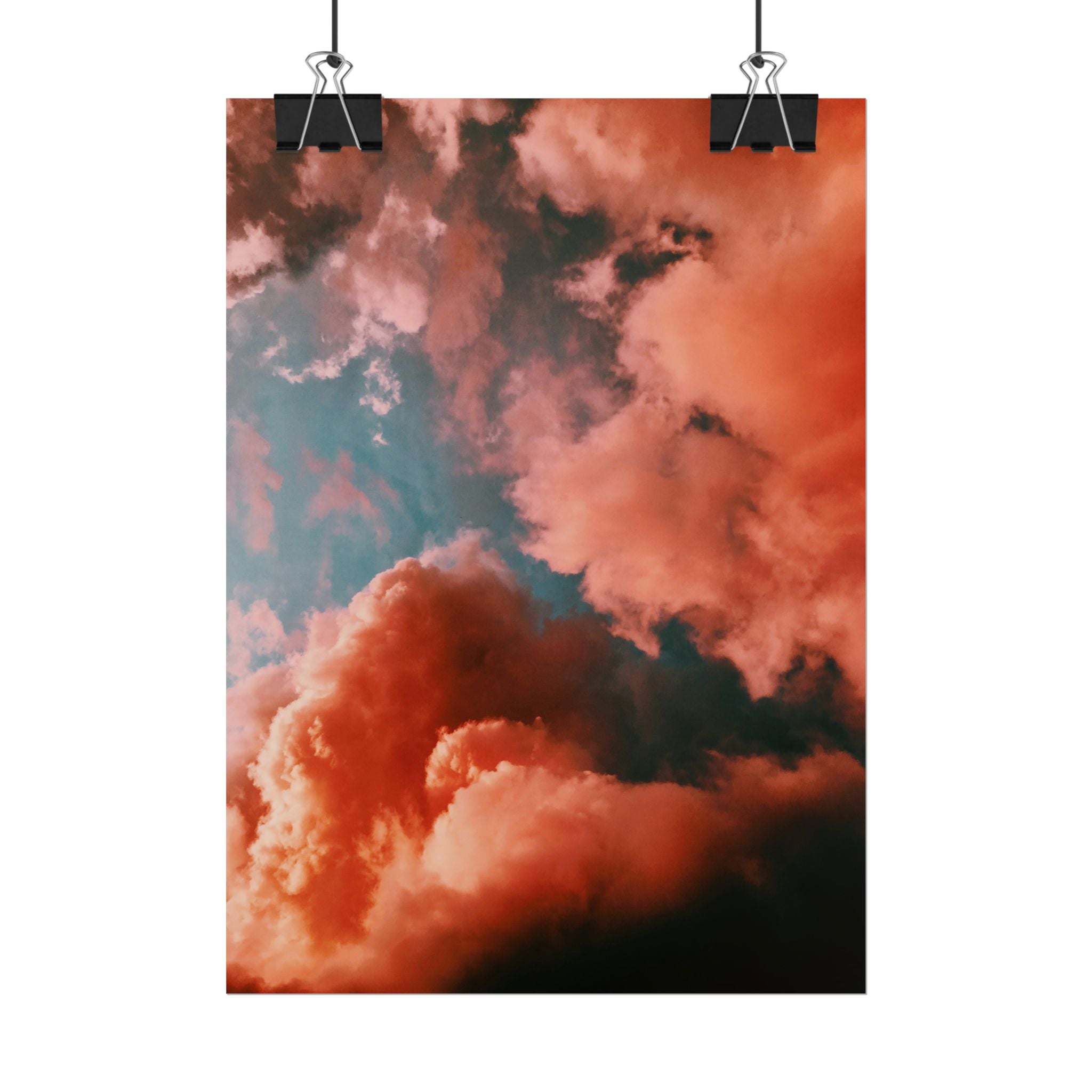 pinkish-cloud-sunset-poster-print-pink-wall-art-sunset-artwork-home-wall-decor-room-decoration-wall-hanging
