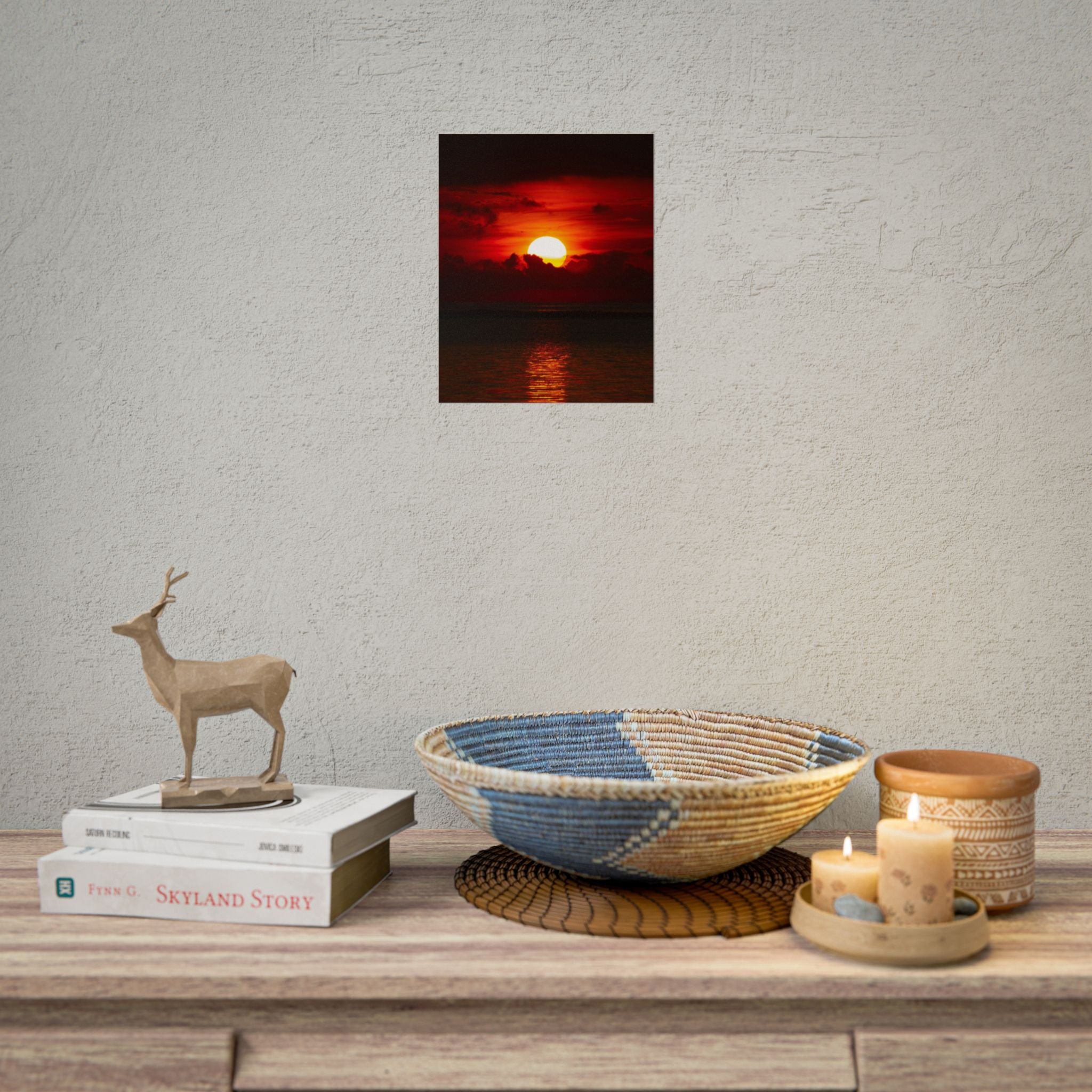 red-sunset-poster-print-red-wall-art-home-decor-red-sunset-wall-decor-cloud-ocean-art-housewarming-gift-wall-hangings-gift